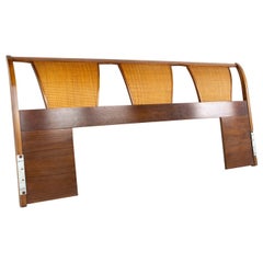 Kent Coffey Mid Century Caned King Headboard