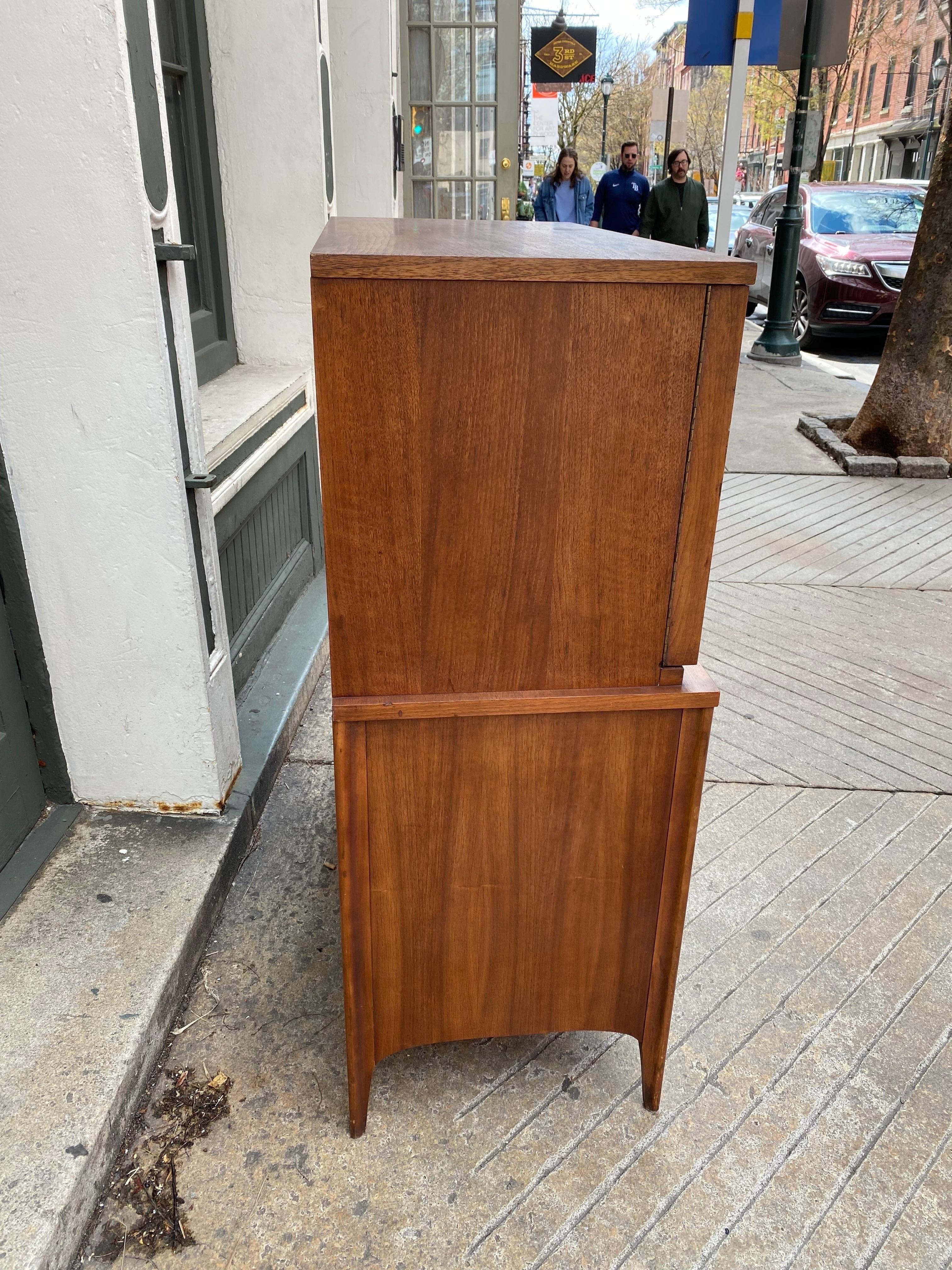 Kent Coffey Perspecta Armoire/ Highboy Dresser In Good Condition In Philadelphia, PA