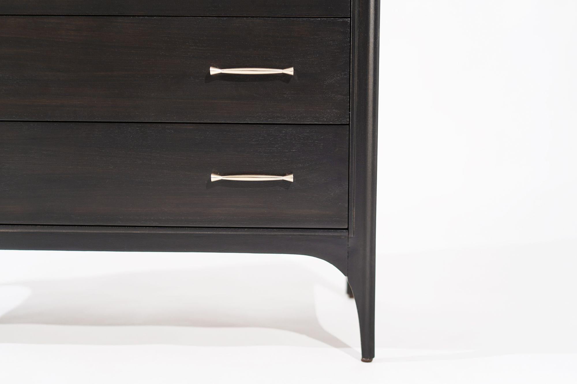 Kent Coffey Perspecta Collection Walnut and Rosewood Chest of Drawers, C. 1950s For Sale 2