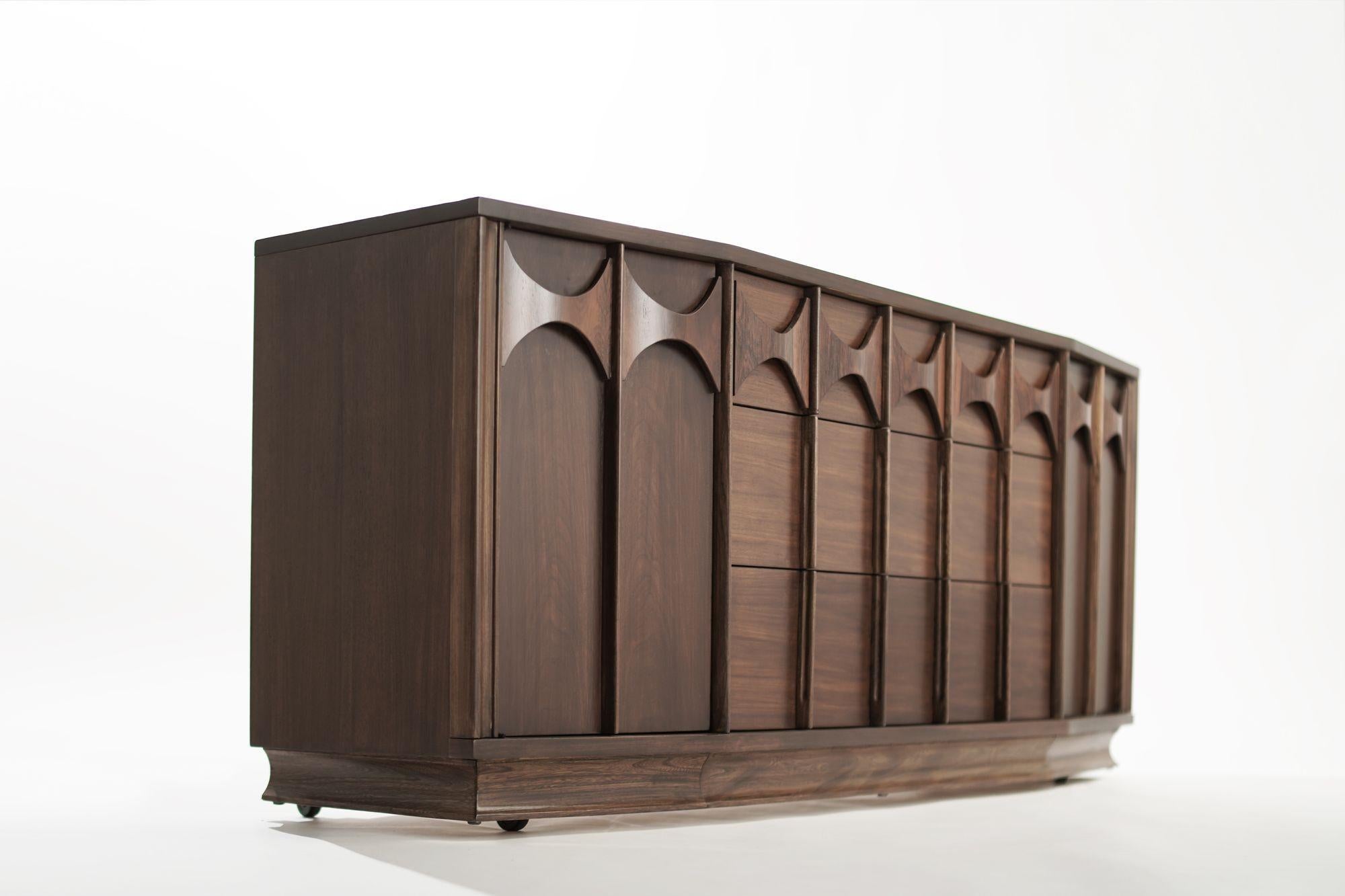 American Kent Coffey Perspecta Collection Walnut and Rosewood Dresser, C. 1950s