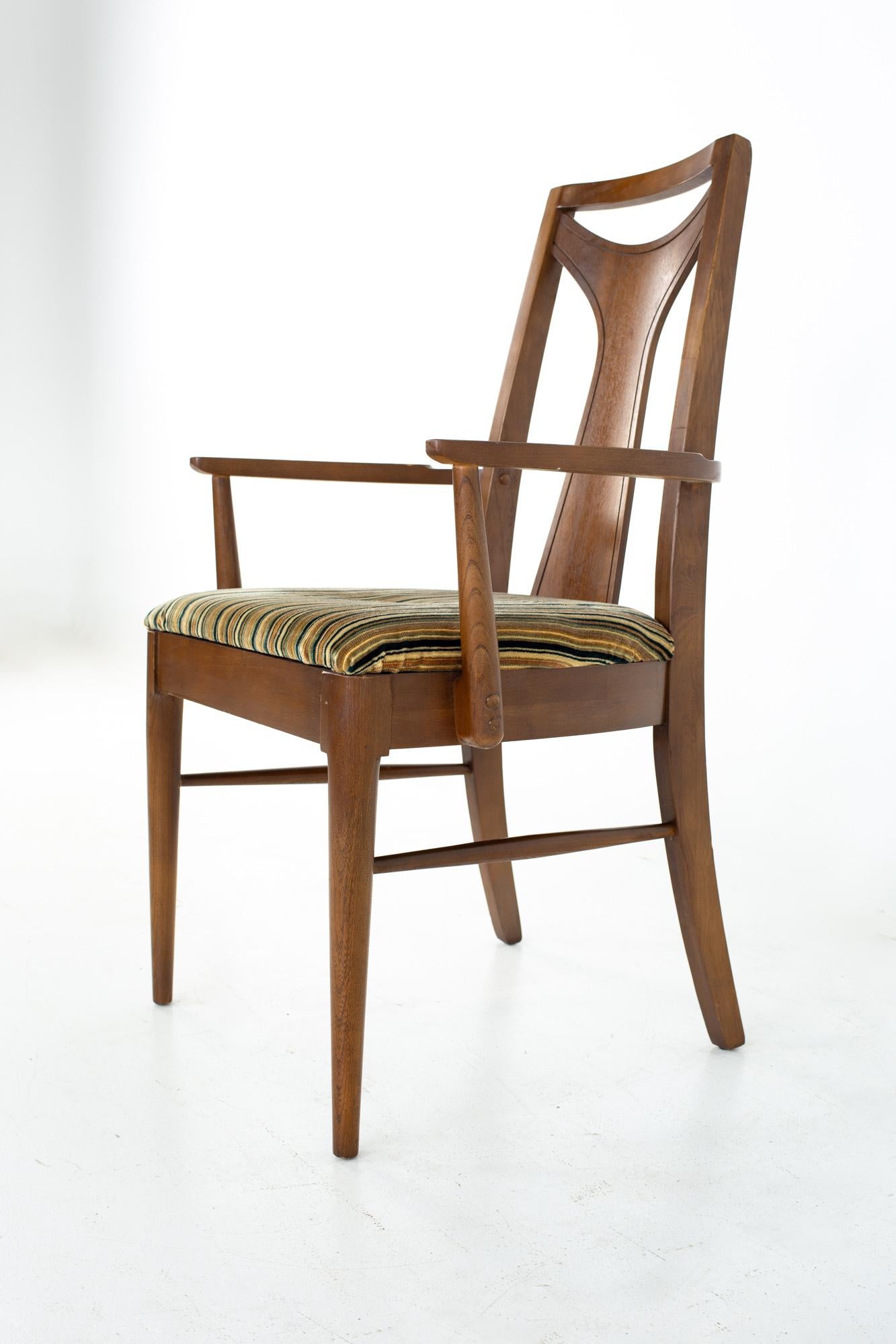 Kent Coffey Perspecta Mid Century Dining Chairs, Set of 8 In Good Condition In Countryside, IL