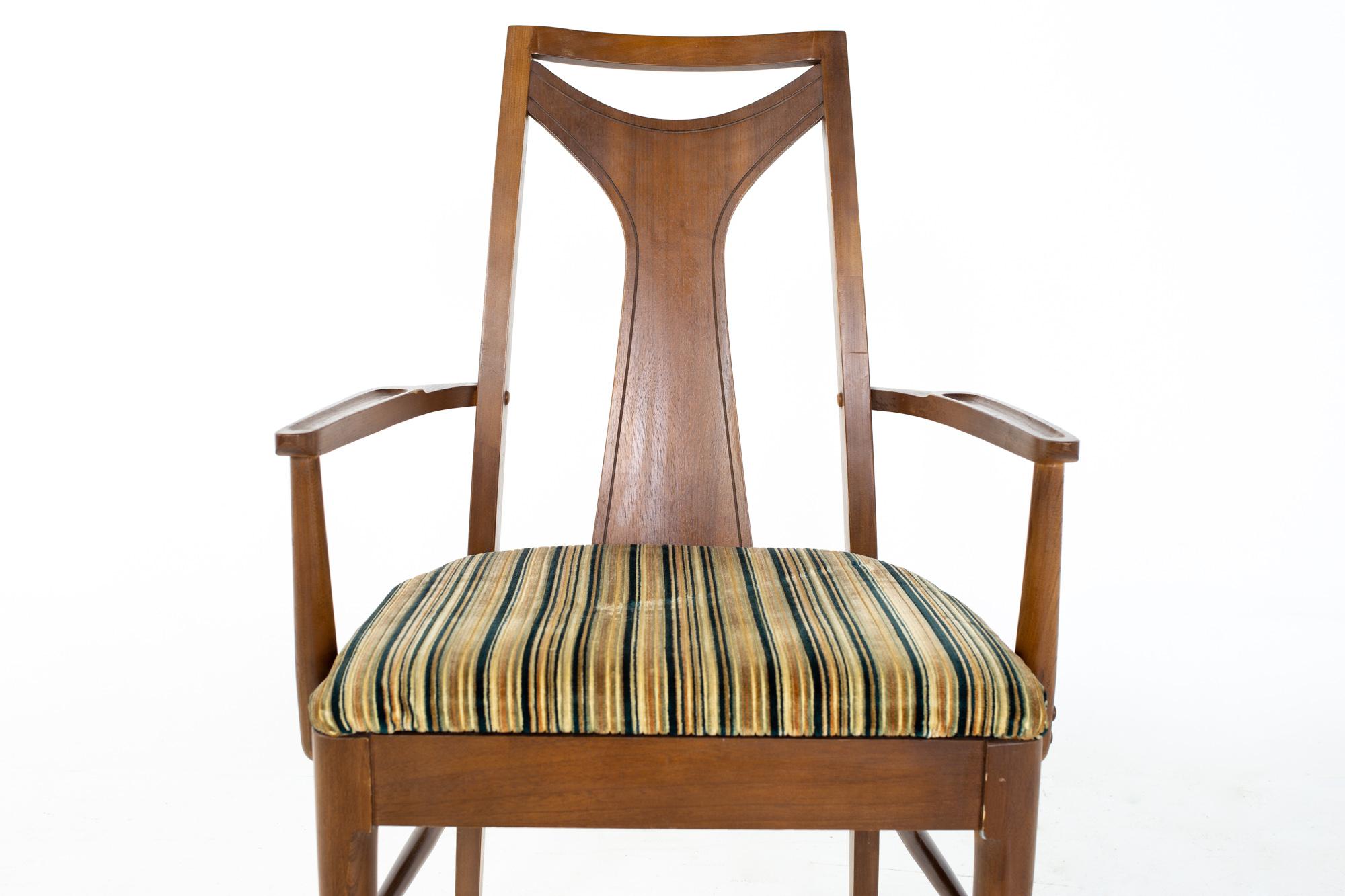 Late 20th Century Kent Coffey Perspecta Mid Century Dining Chairs, Set of 8