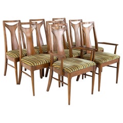 Kent Coffey Perspecta Mid Century Dining Chairs, Set of 8