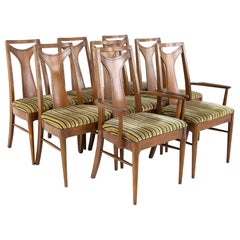 Kent Coffey Perspecta Mid Century Dining Chairs, Set of 8