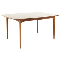 Kent Coffey Perspecta Mid Century Expanding Walnut Surfboard Dining Table