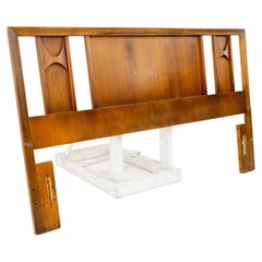Kent Coffey Perspecta Mid Century Rosewood and Walnut Queen Headboard