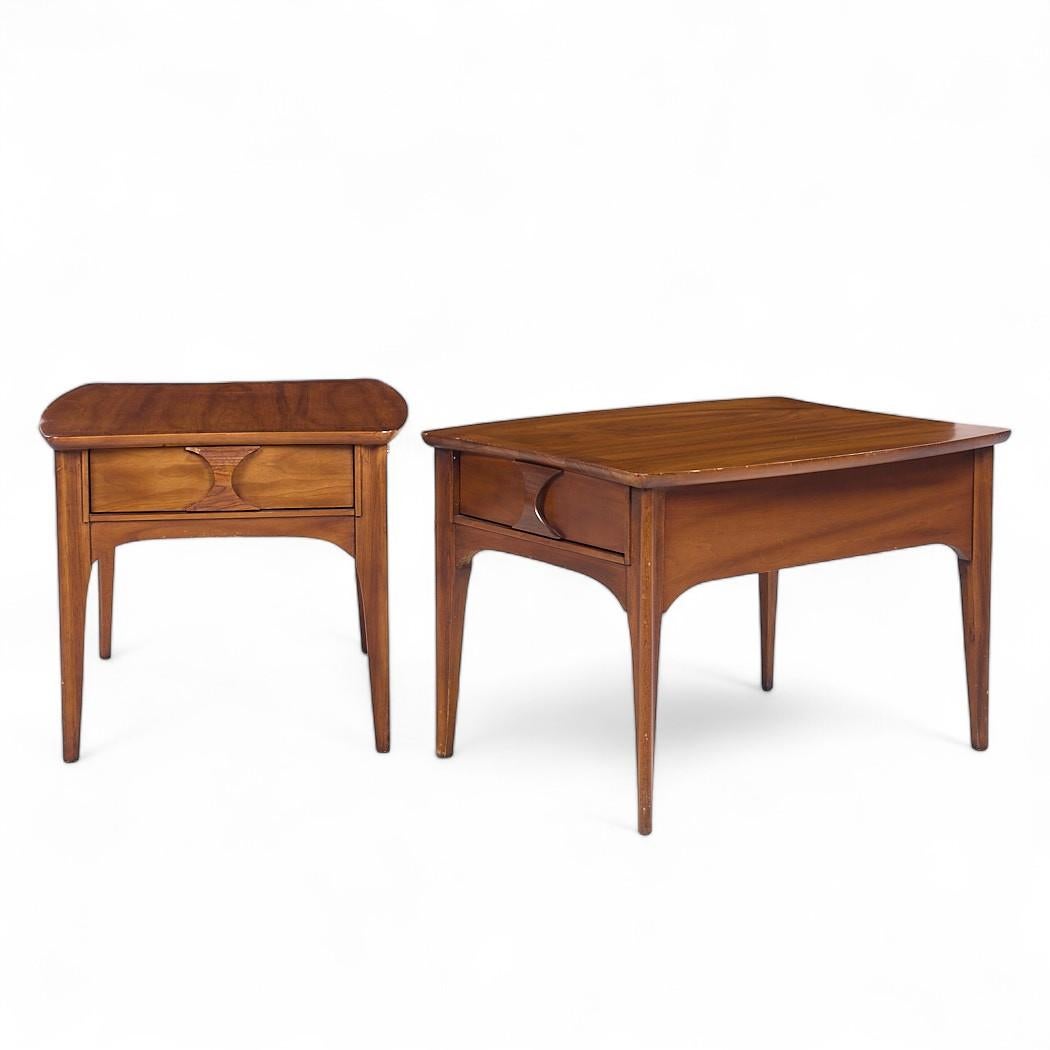 Mid-Century Modern Kent Coffey Perspecta Mid Century Side Tables - Pair For Sale