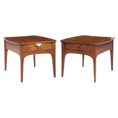 Vintage Kent Coffey Perspecta Mid Century Side Tables - Pair