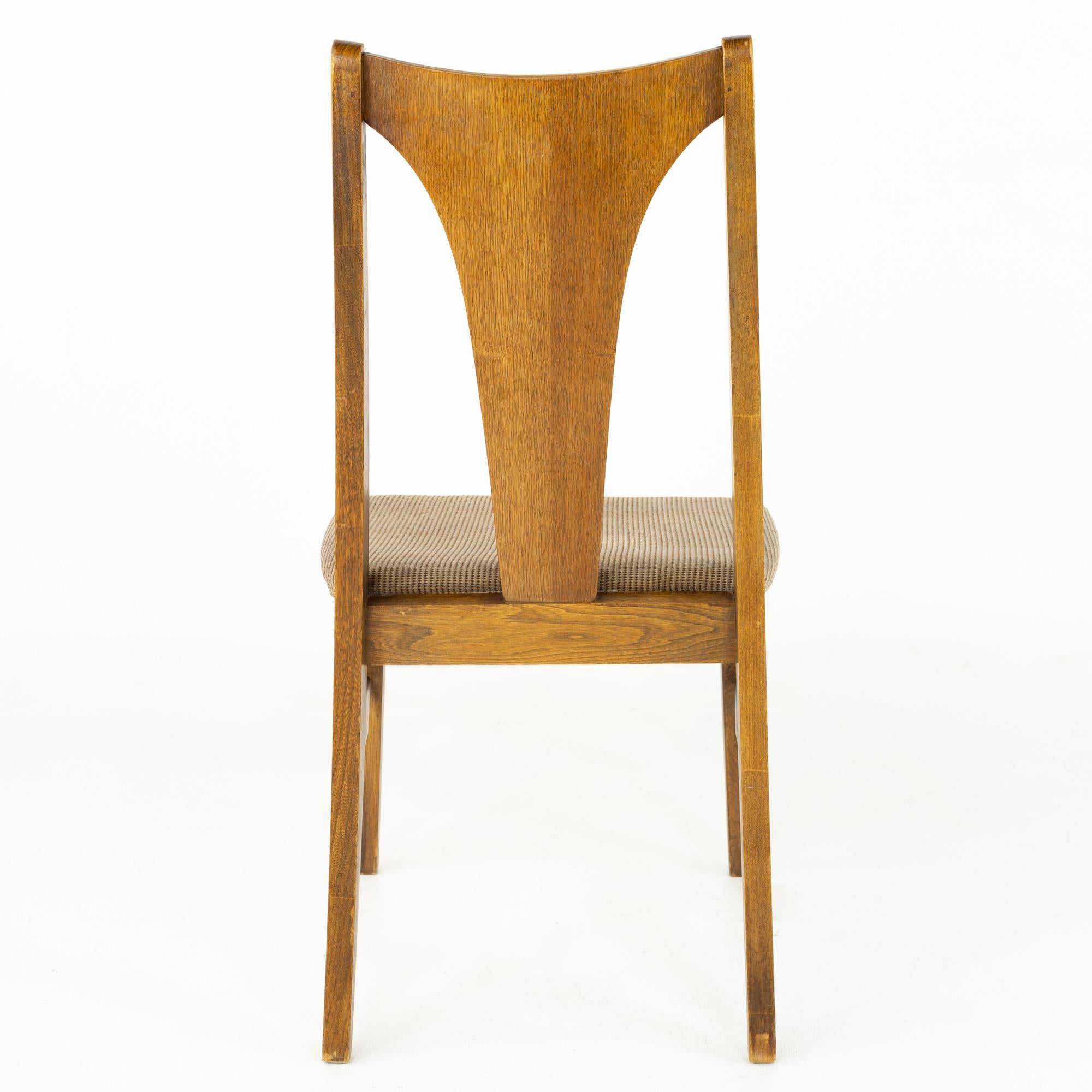 Kent Coffey Perspecta Mid Century Walnut Dining Chairs, Set of 6 For Sale 8