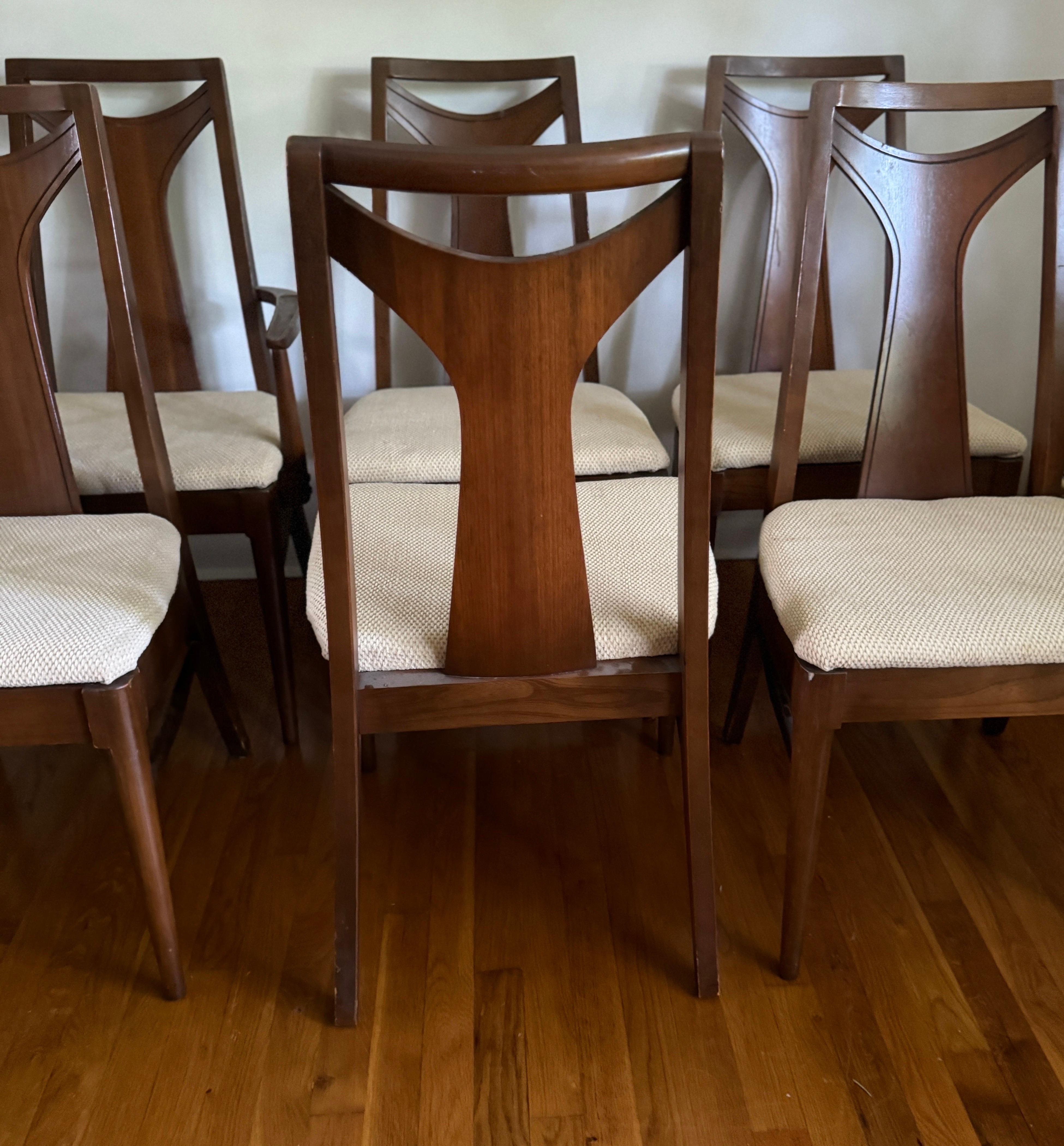 Sedie da pranzo in noce Kent Coffey Perspecta - Set di 6 in vendita 1