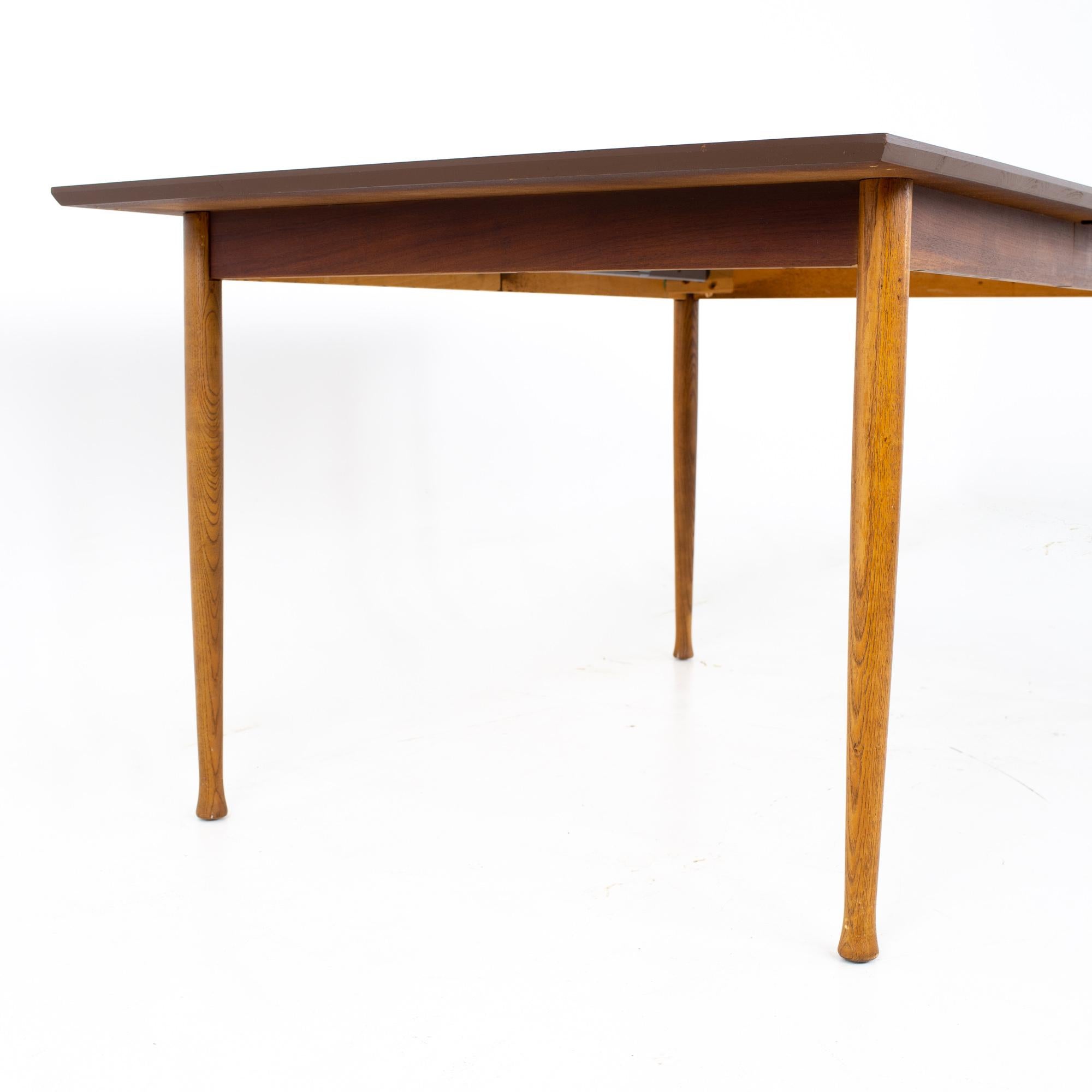 American Kent Coffey Perspecta Mid Century Walnut Surfboard Dining Table