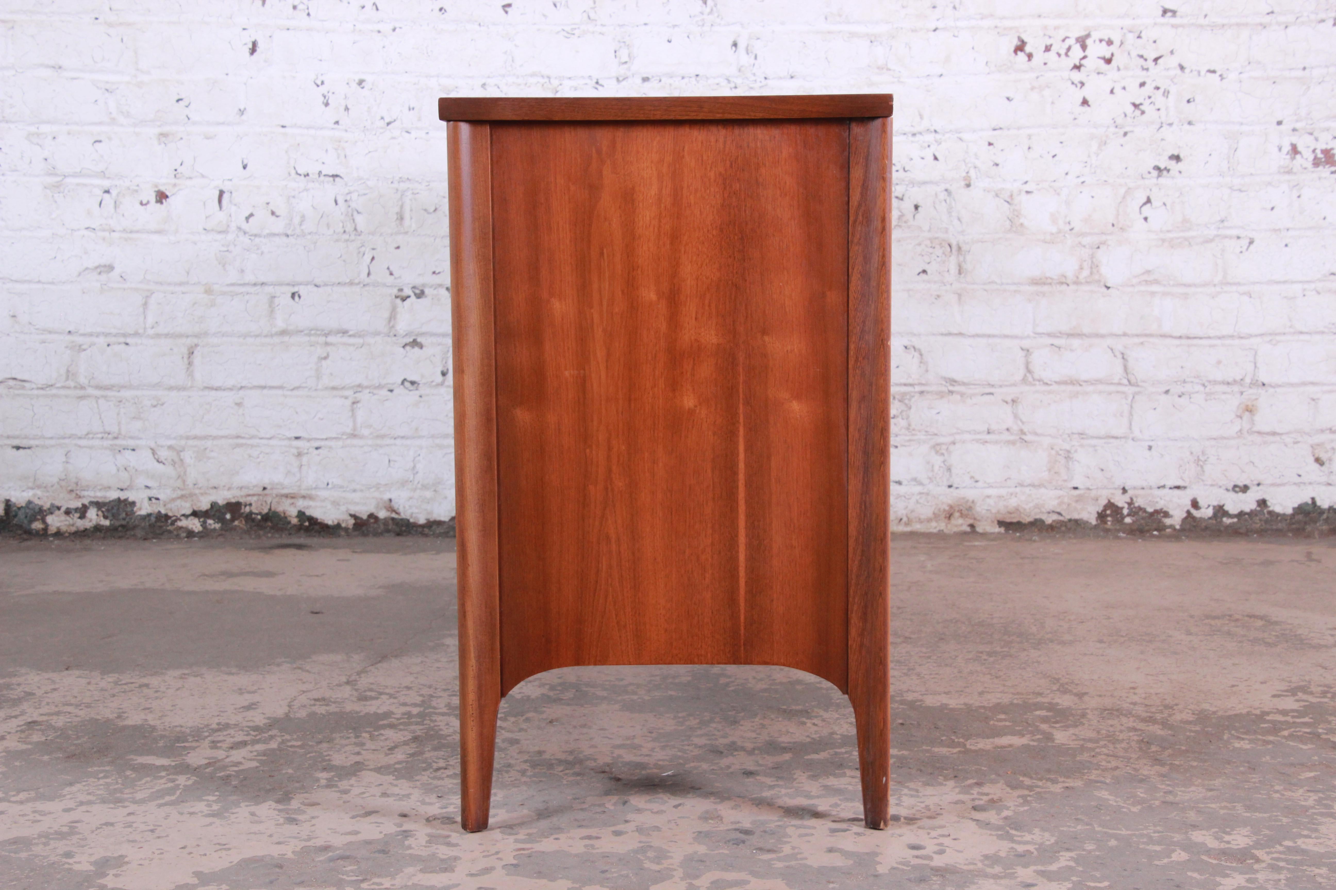 Kent Coffey Perspecta Sculpted Walnut and Rosewood Credenza 3