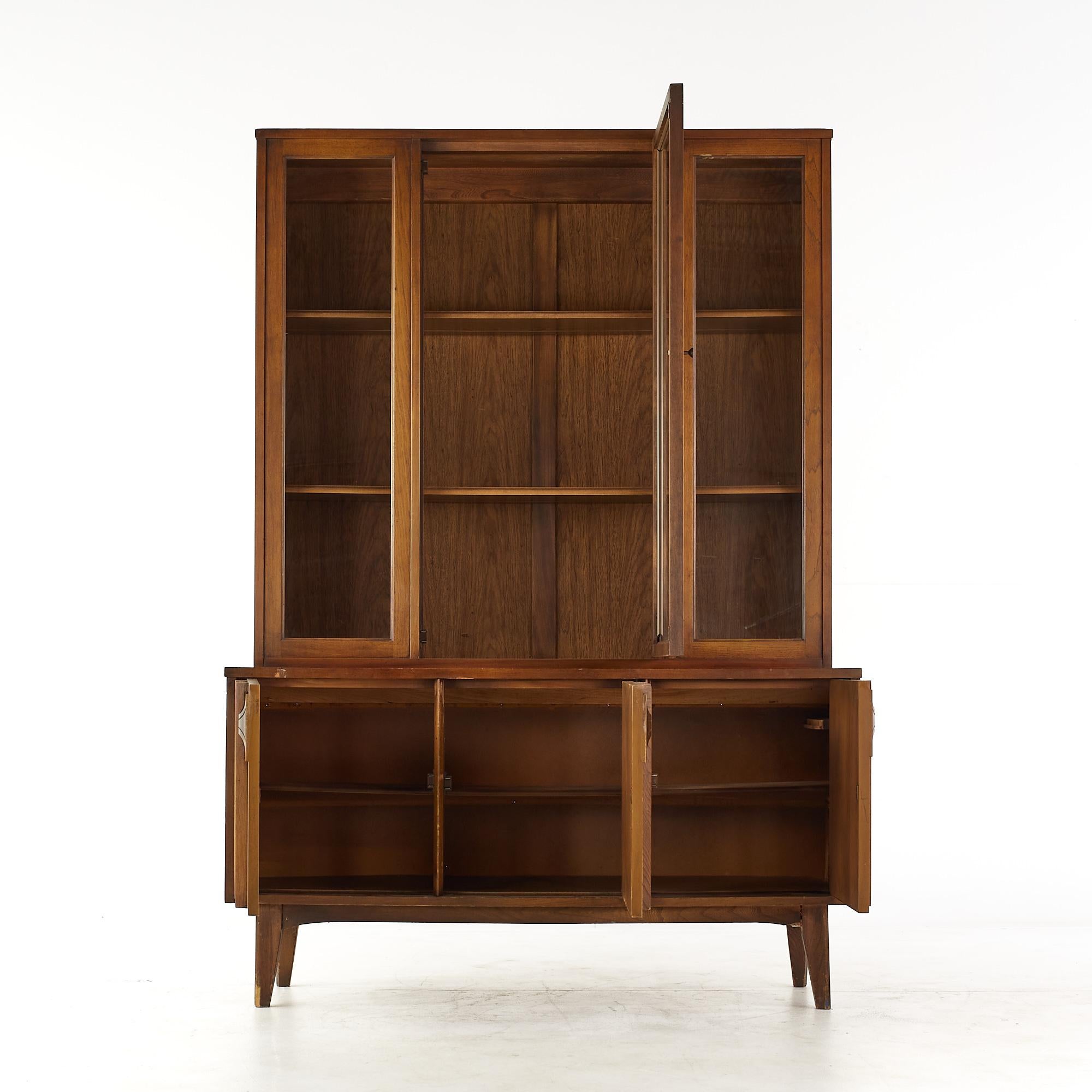 Mid-Century Modern Kent Coffey Perspecta Style Mid Century China Cabinet