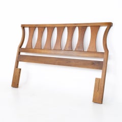 Kent Coffey Perspecta Style Mid Century Queen Walnut Headboard