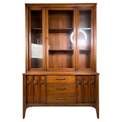 Used Kent Coffey Perspecta Walnut and Rosewood Hutch