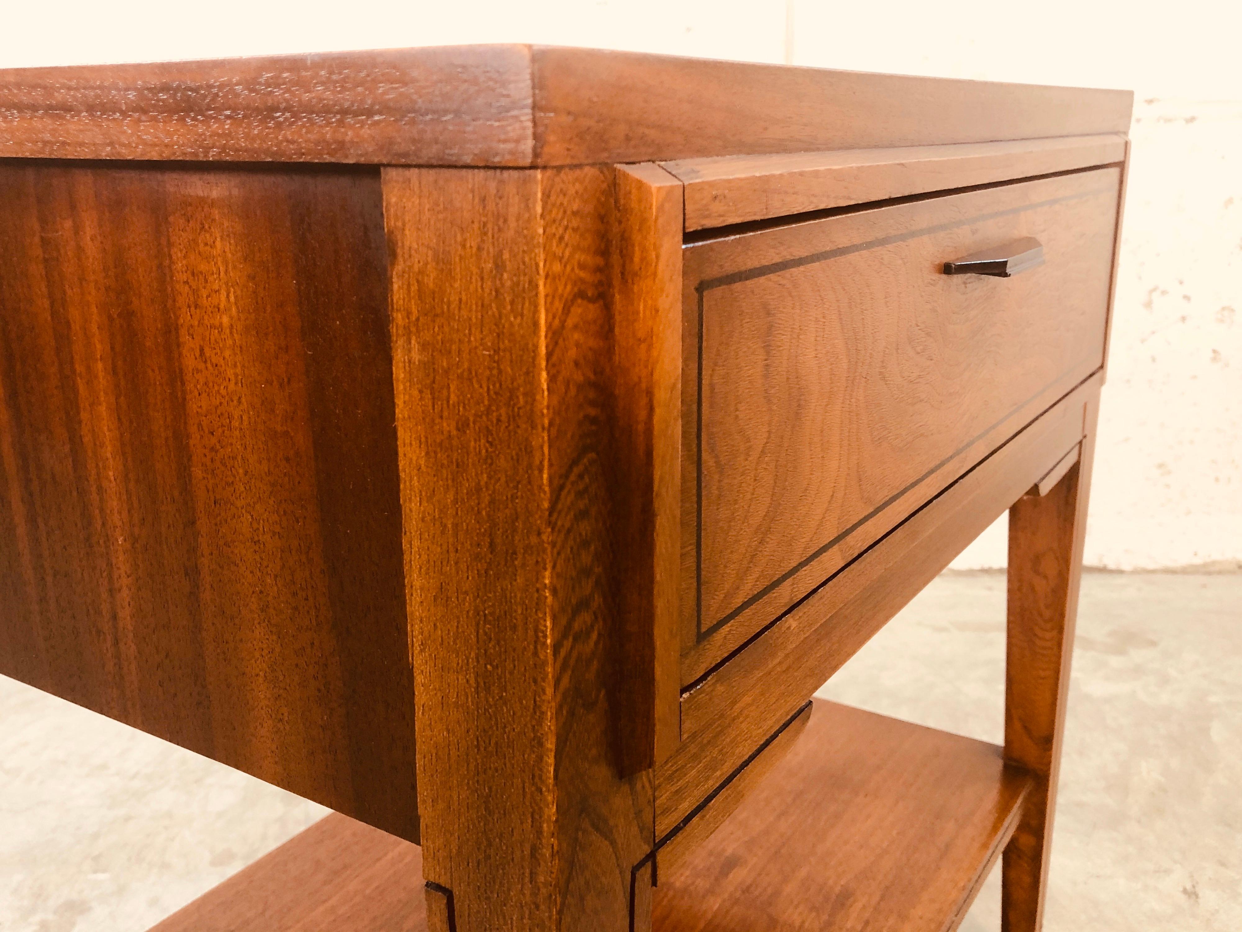 Kent Coffey Tempo Walnut Nightstand 3