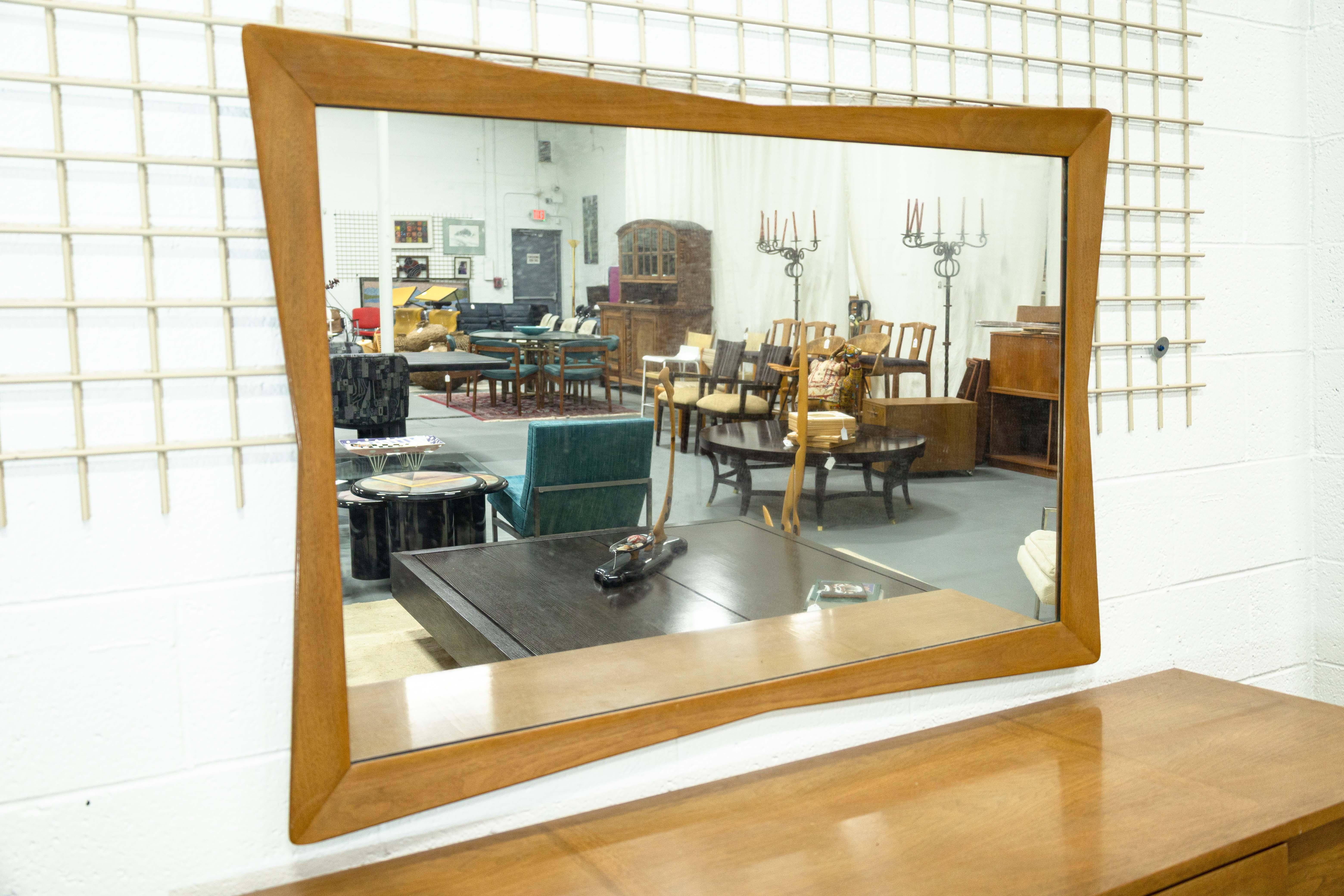 Mid-Century Modern Kent Coffey The Sequence MCM Bedroom Set Lowboy Highboy Nightstand Mirror