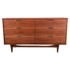 Kent Coffey "The Tableau" Mid-Century Modern Walnut Long Dresser or Credenza