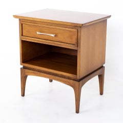 Kent Coffey the Wharton Mid Century Walnut Nightstand