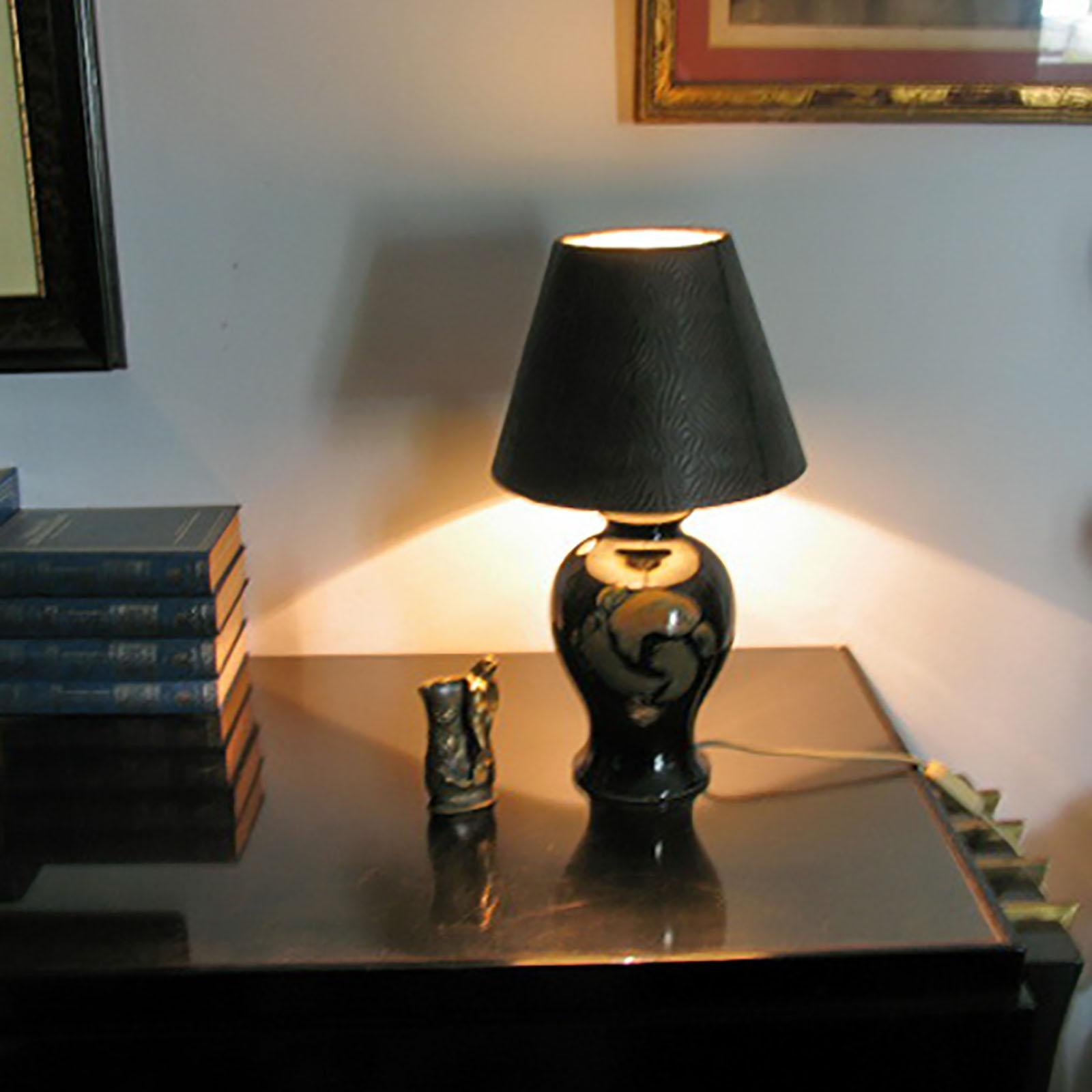 Mid-Century Modern Kent Ericsson and Carl-Harry Stalhane Rare Pair of Ceramic Table Lamps For Sale