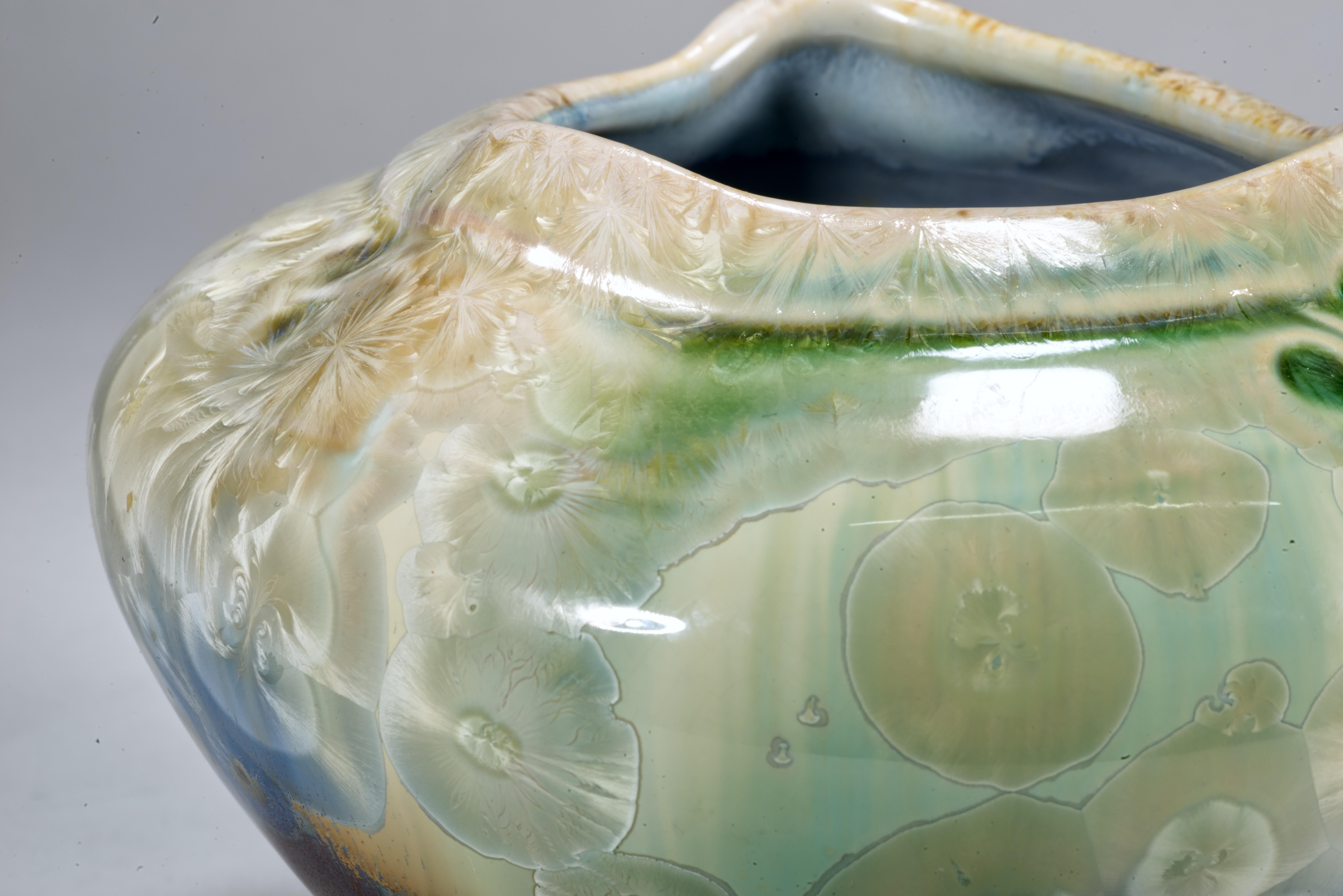 Jarrón Cristalino Kent Follette, Studio Art Pottery americano en venta 2
