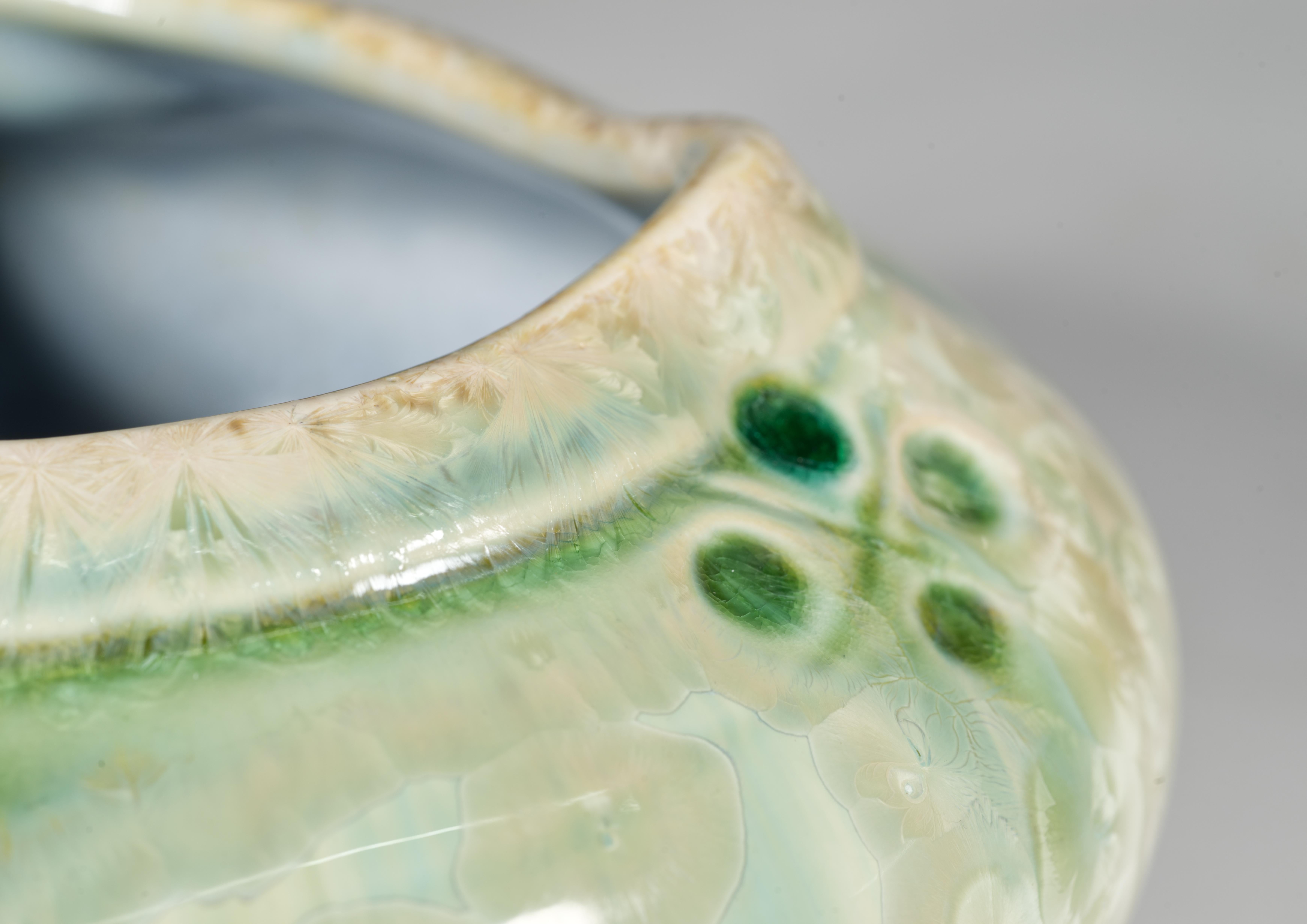 Jarrón Cristalino Kent Follette, Studio Art Pottery americano Alfarería en venta