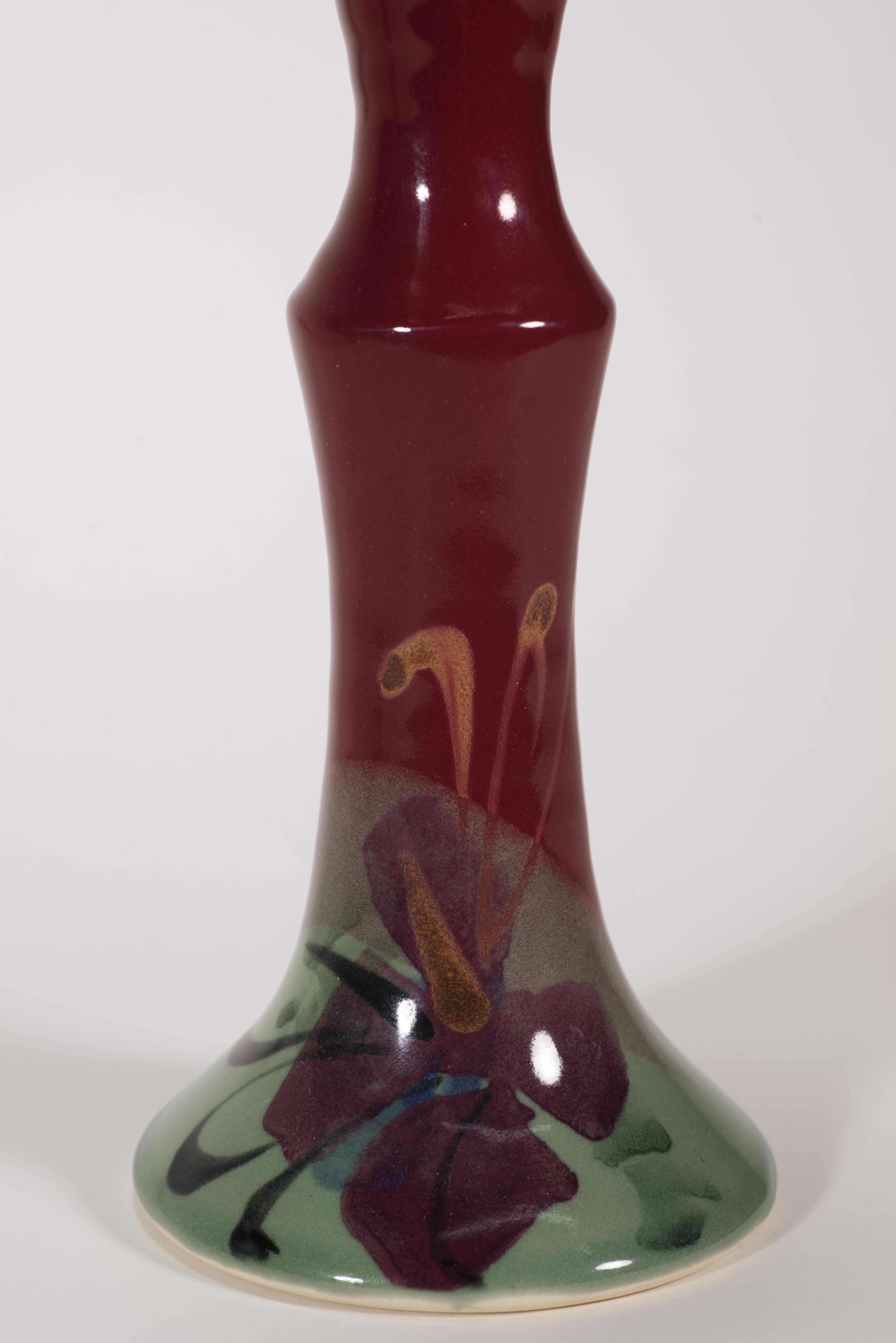 XXI secolo e contemporaneo Coppia di candelieri organici moderni in ceramica di Kent Follette, ceramica d'arte americana in vendita