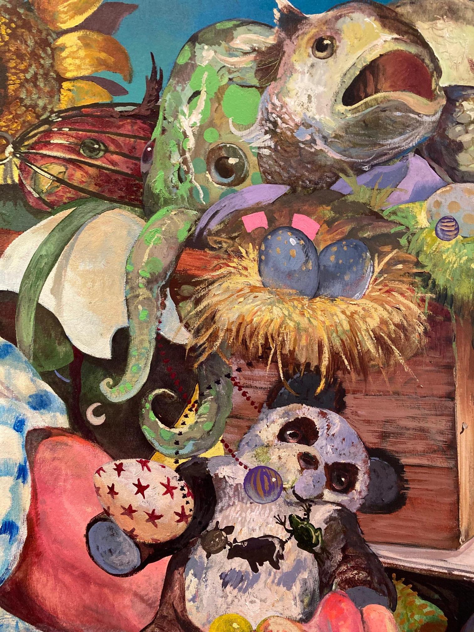 Balans Balance Colorful Napsack Stuff Carry Oil on Linnen Big Painting In magazzino

Kent Knowles è un pittore e scultore figurativo americano. I personaggi che popolano le sue opere sono spesso donne in situazioni pericolose, che occupano terreni