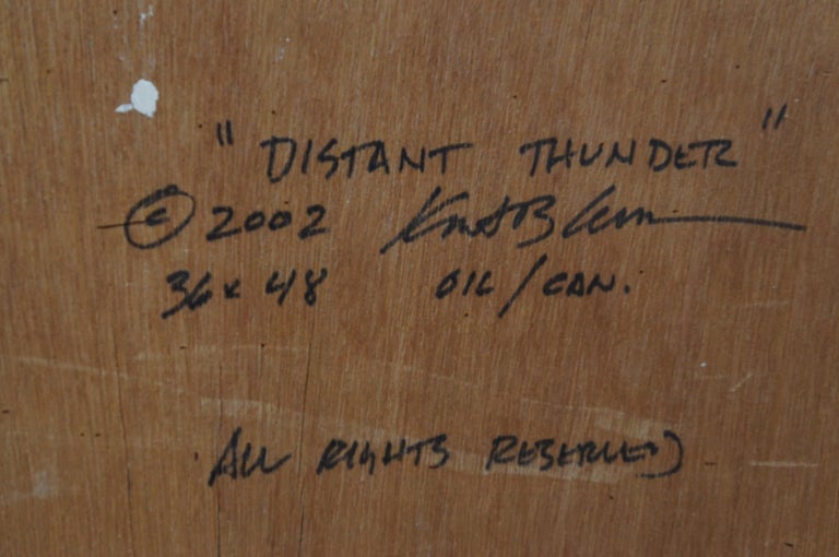 Kent Lemon "Distant Thunder" Oil on Canvas Colorado Landscape Painting