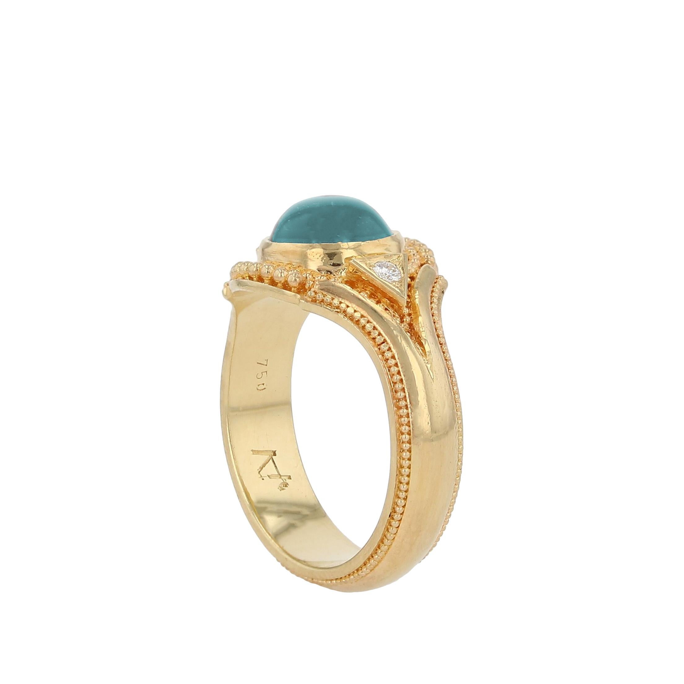 Bague Kent Raible Seafoam 18 carats avec granulation Neuf - En vente à Mossrock, WA
