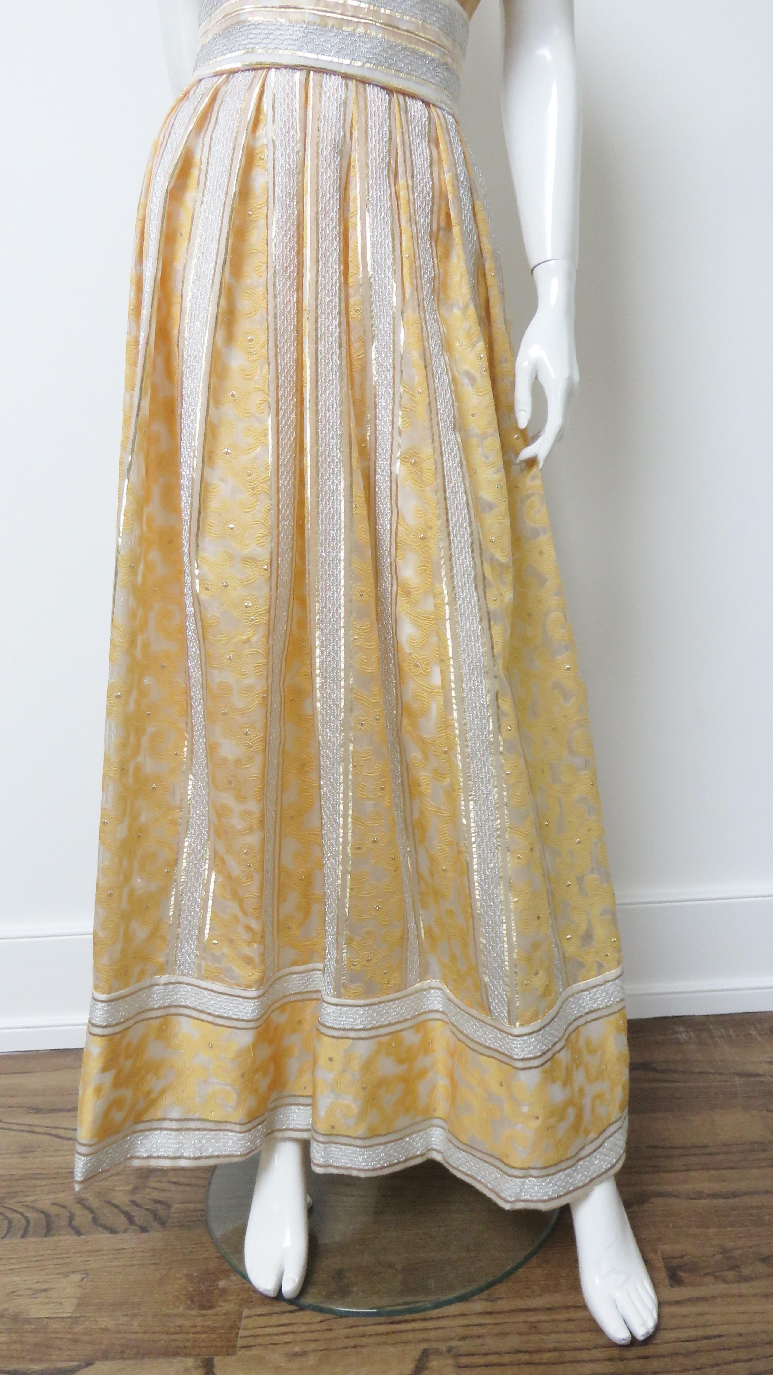 Kent 1960s Silk Gown For Sale 1