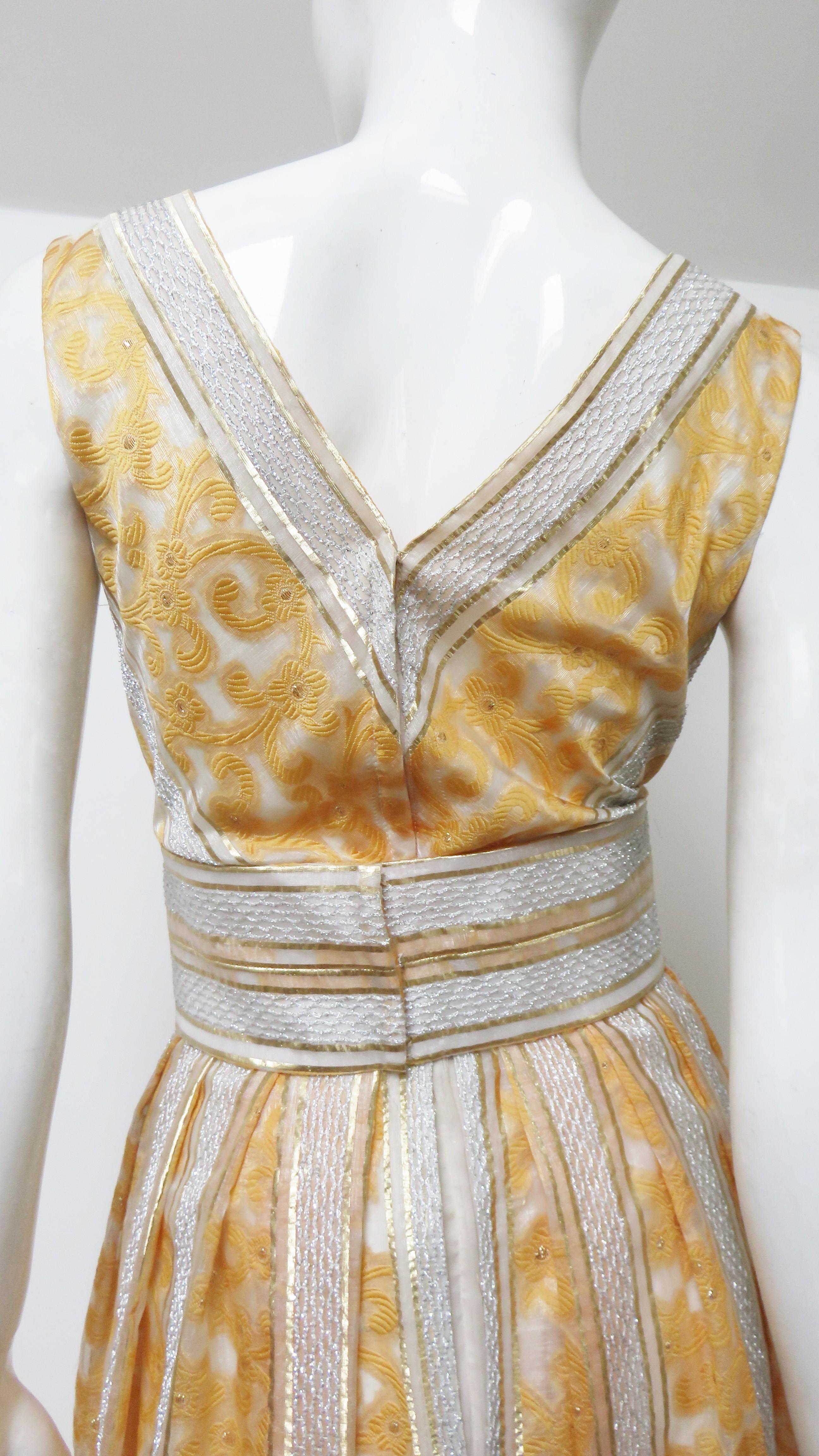 Kent 1960s Silk Gown For Sale 6
