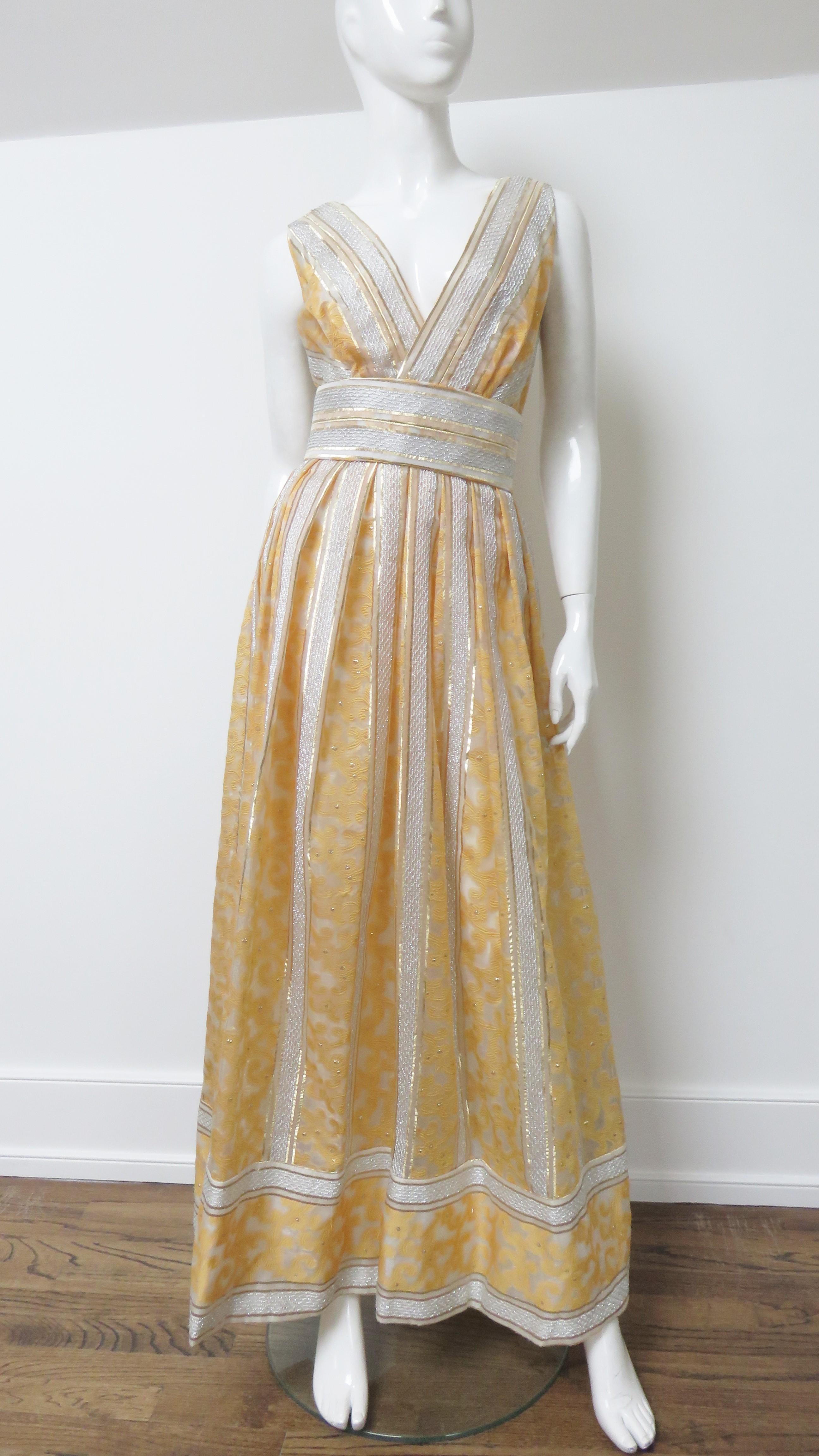 Kent 1960s Silk Gown For Sale 2