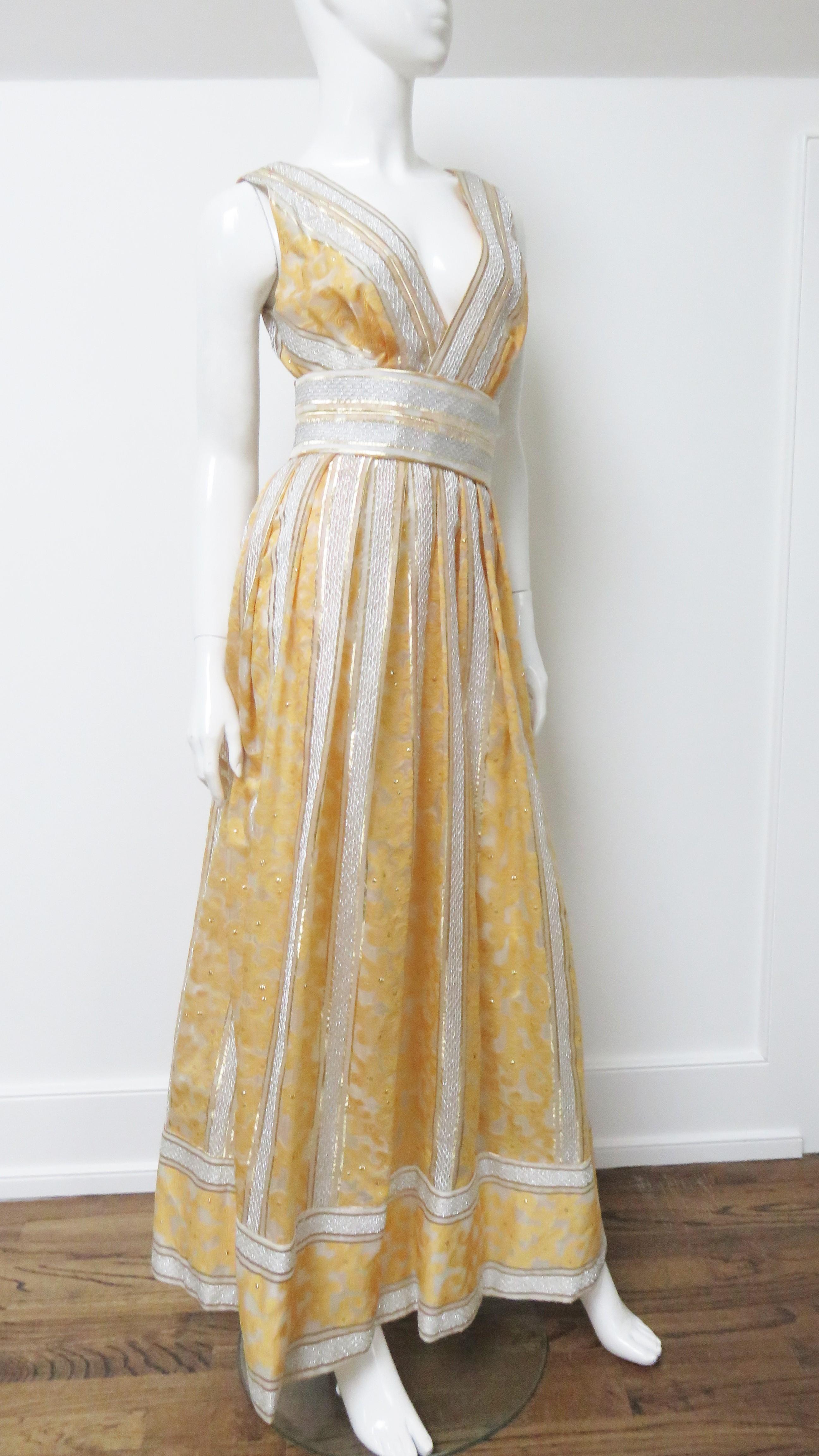 Kent 1960s Silk Gown For Sale 3