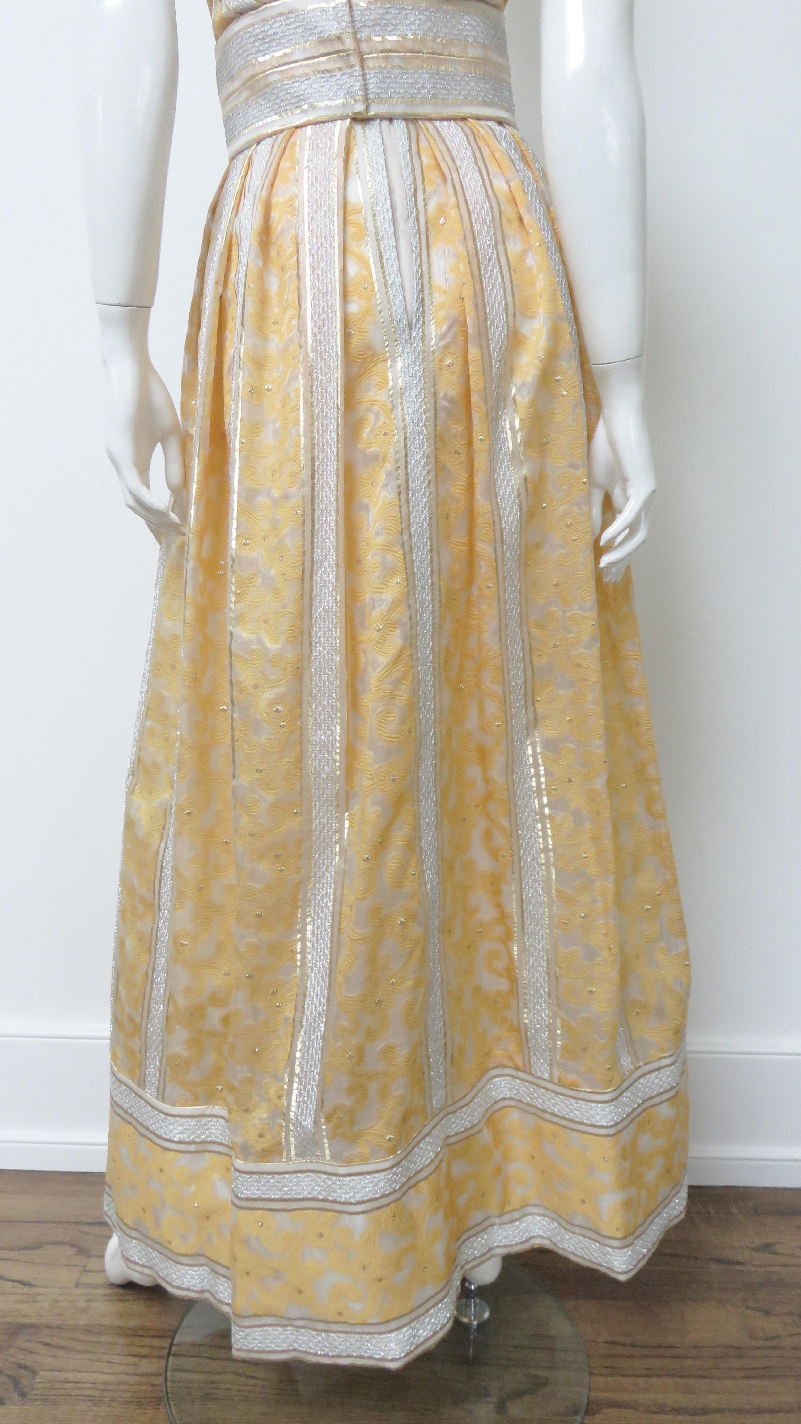 Kent 1960s Silk Gown For Sale 7
