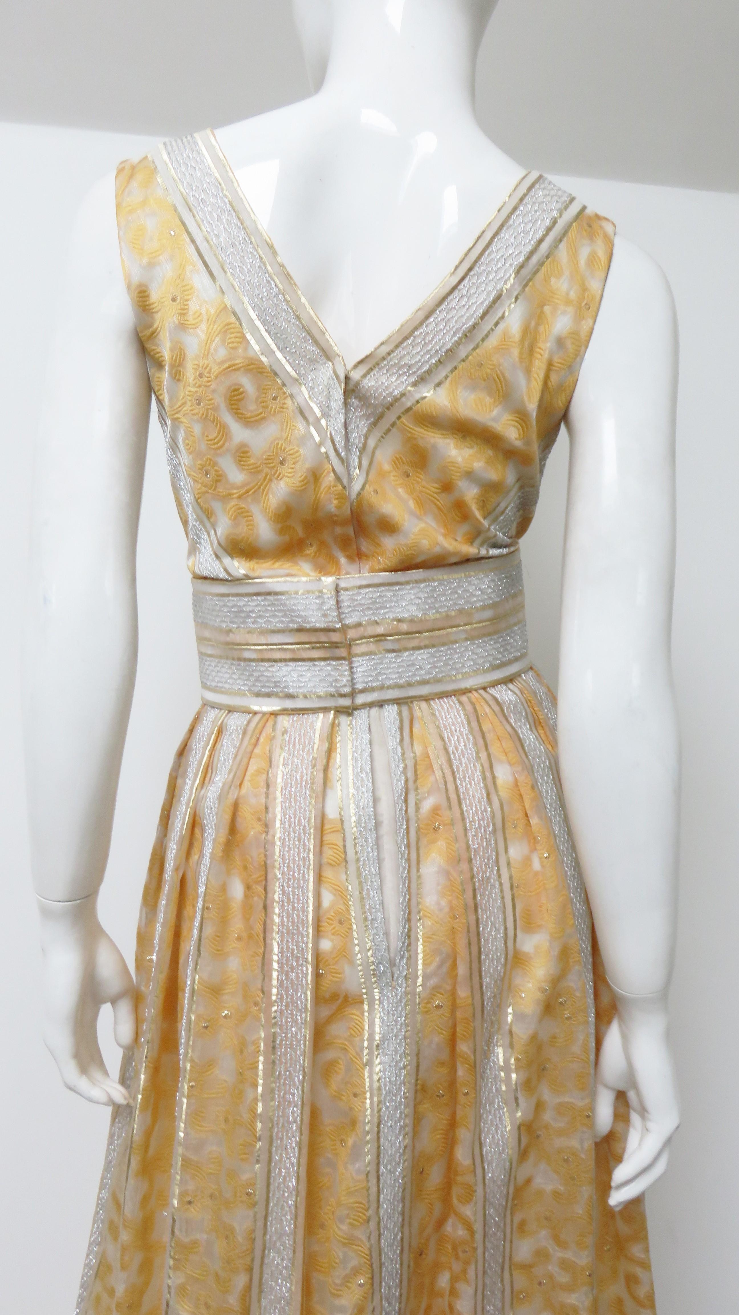 Kent 1960s Silk Gown For Sale 5