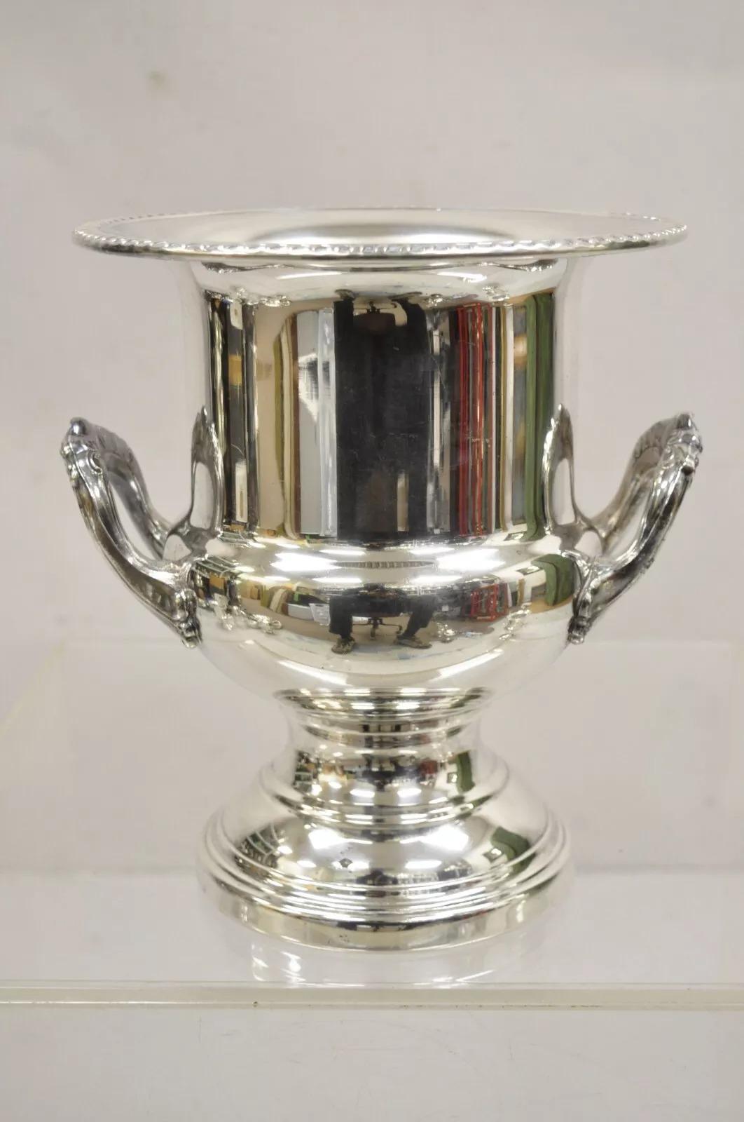 Kent Silversmiths Versilbert Trophäe Cup Champagner Kühler Eiskübel im Angebot 3