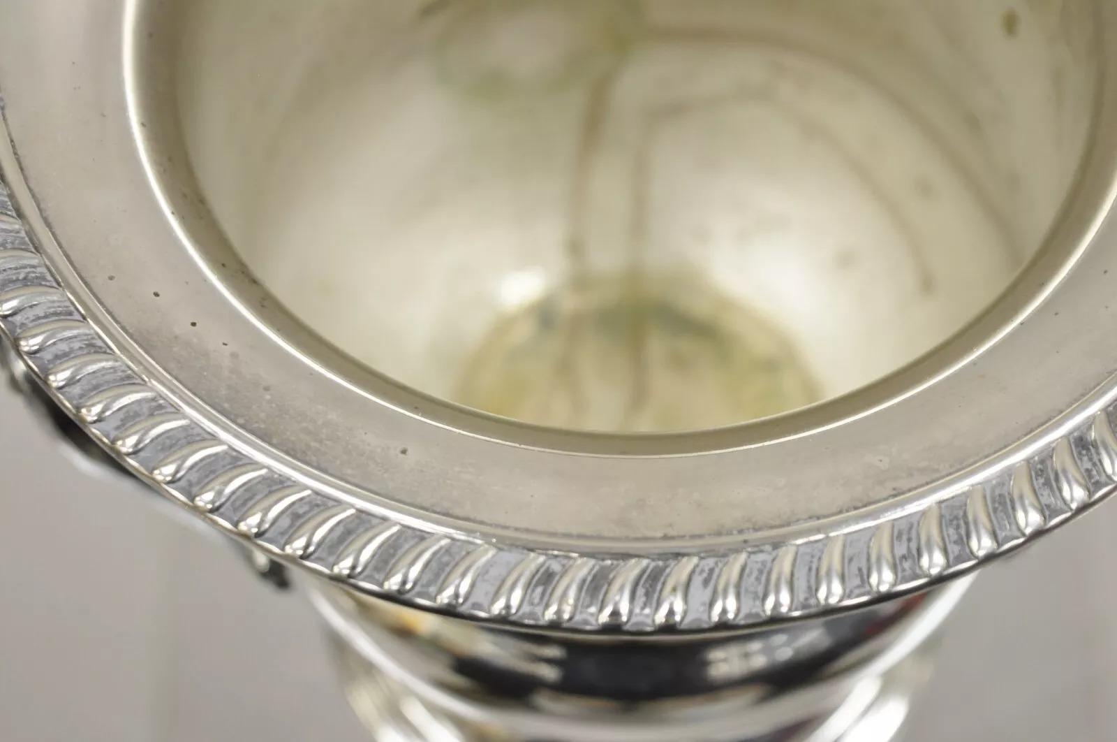 Kent Silversmiths Versilbert Trophäe Cup Champagner Kühler Eiskübel (Versilberung) im Angebot