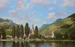 Bacharach on the Rhine, Painting, Oil on Canvas