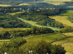 Battery Hill at White Cottage Fairlight England, Painting, Oil on Canvas