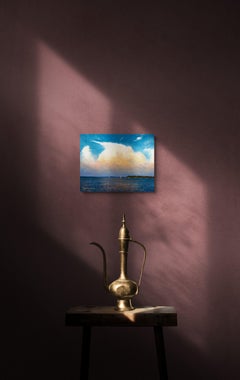 Boats on Lake Monroe, Painting, Oil on Canvas