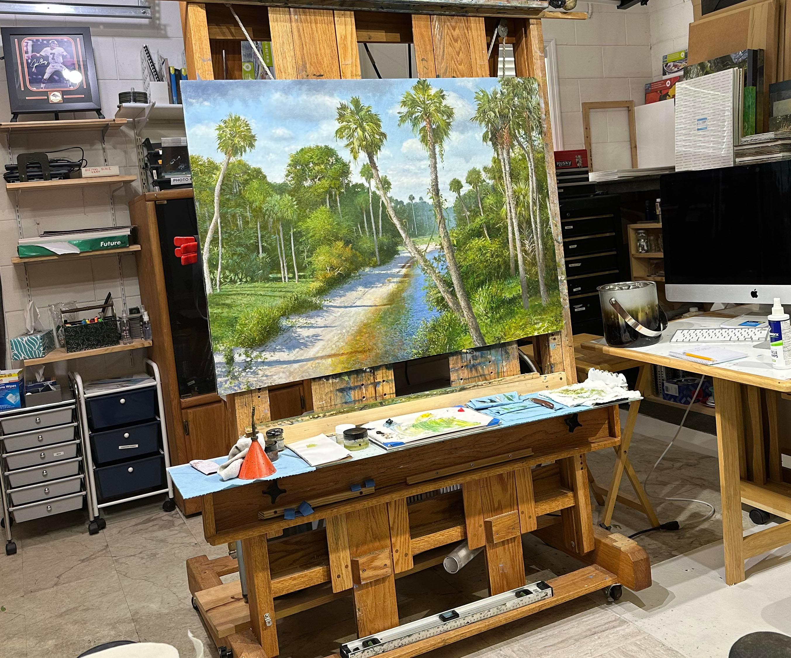 Jackson Creek Florida, Oil Painting - Realist Art by Kent Sullivan