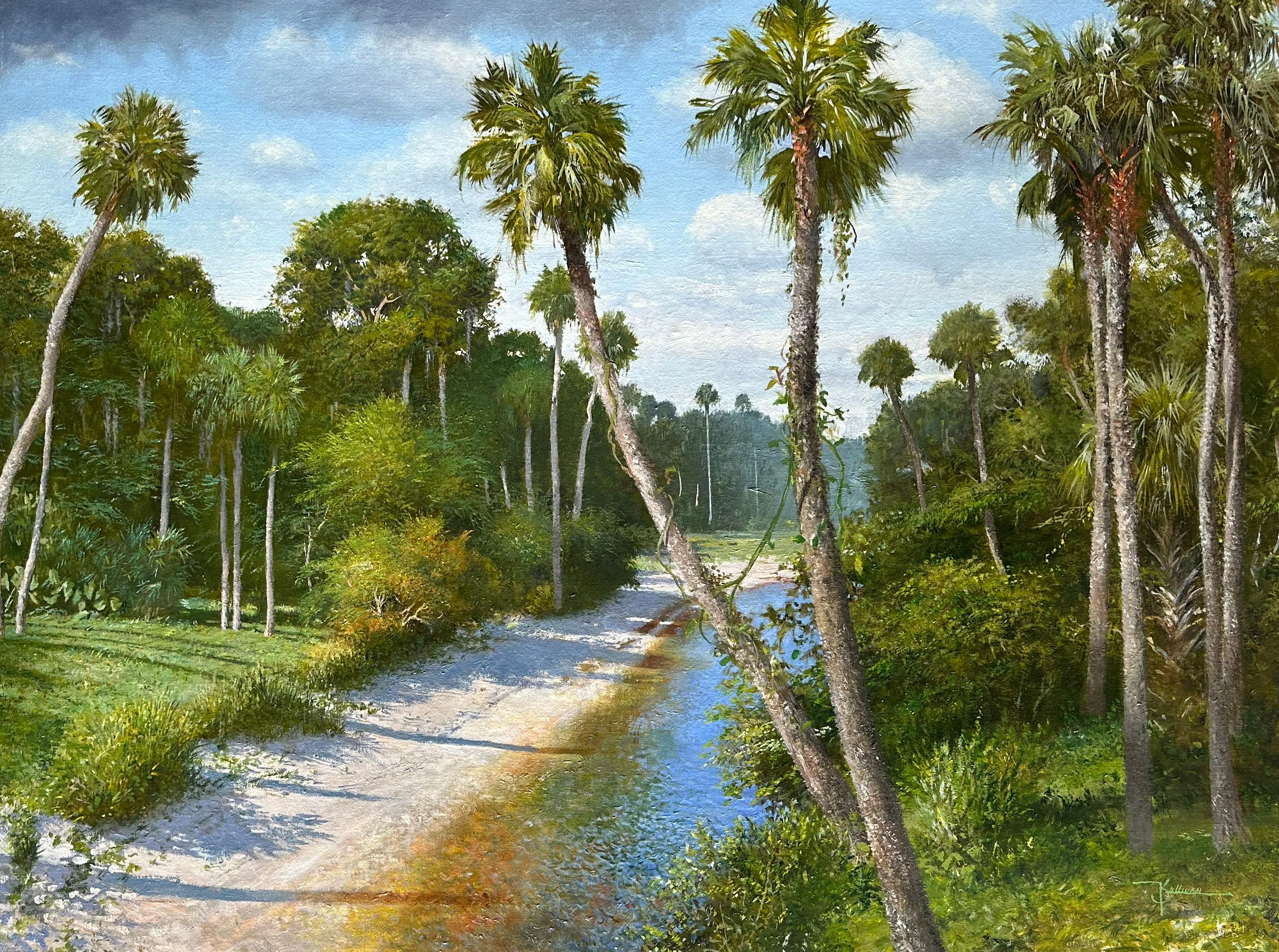 Jackson Creek Florida, Pintura al óleo - Art de Kent Sullivan