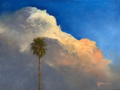 Tall Palm, Oil Painting