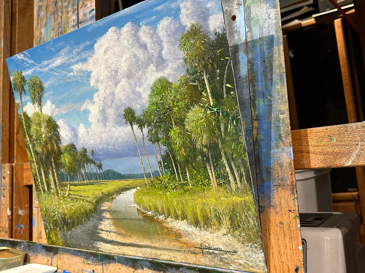 Wikiva-Becken, Ölgemälde – Painting von Kent Sullivan