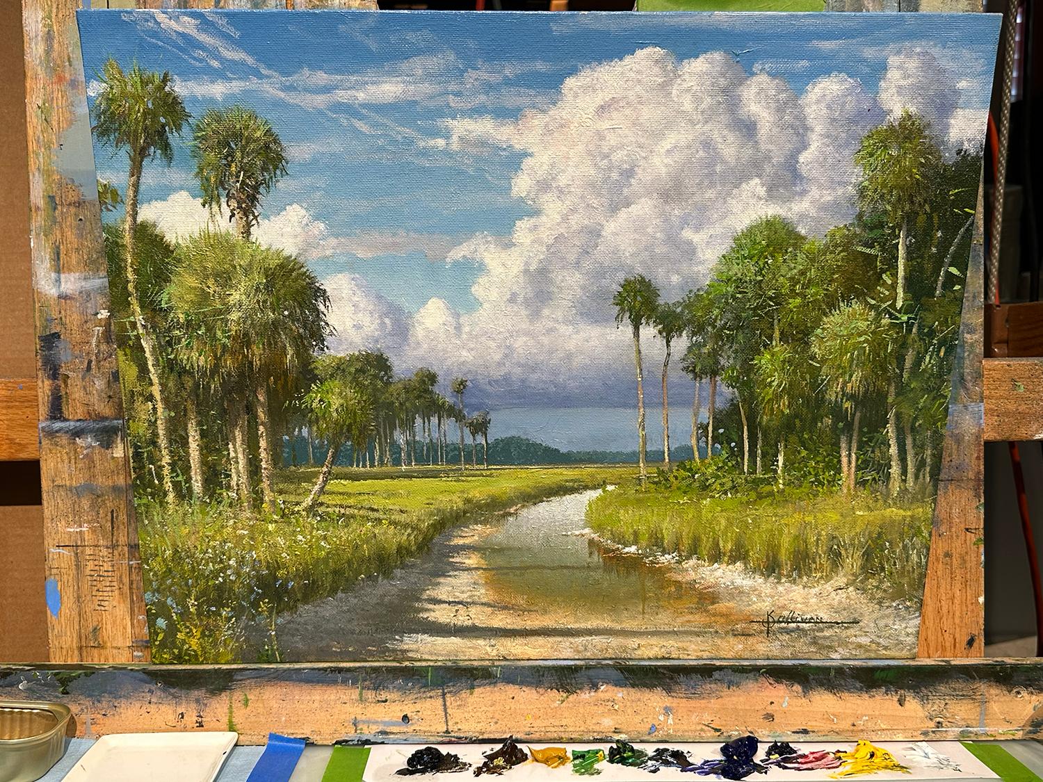 Wikiva-Becken, Ölgemälde (Realismus), Painting, von Kent Sullivan