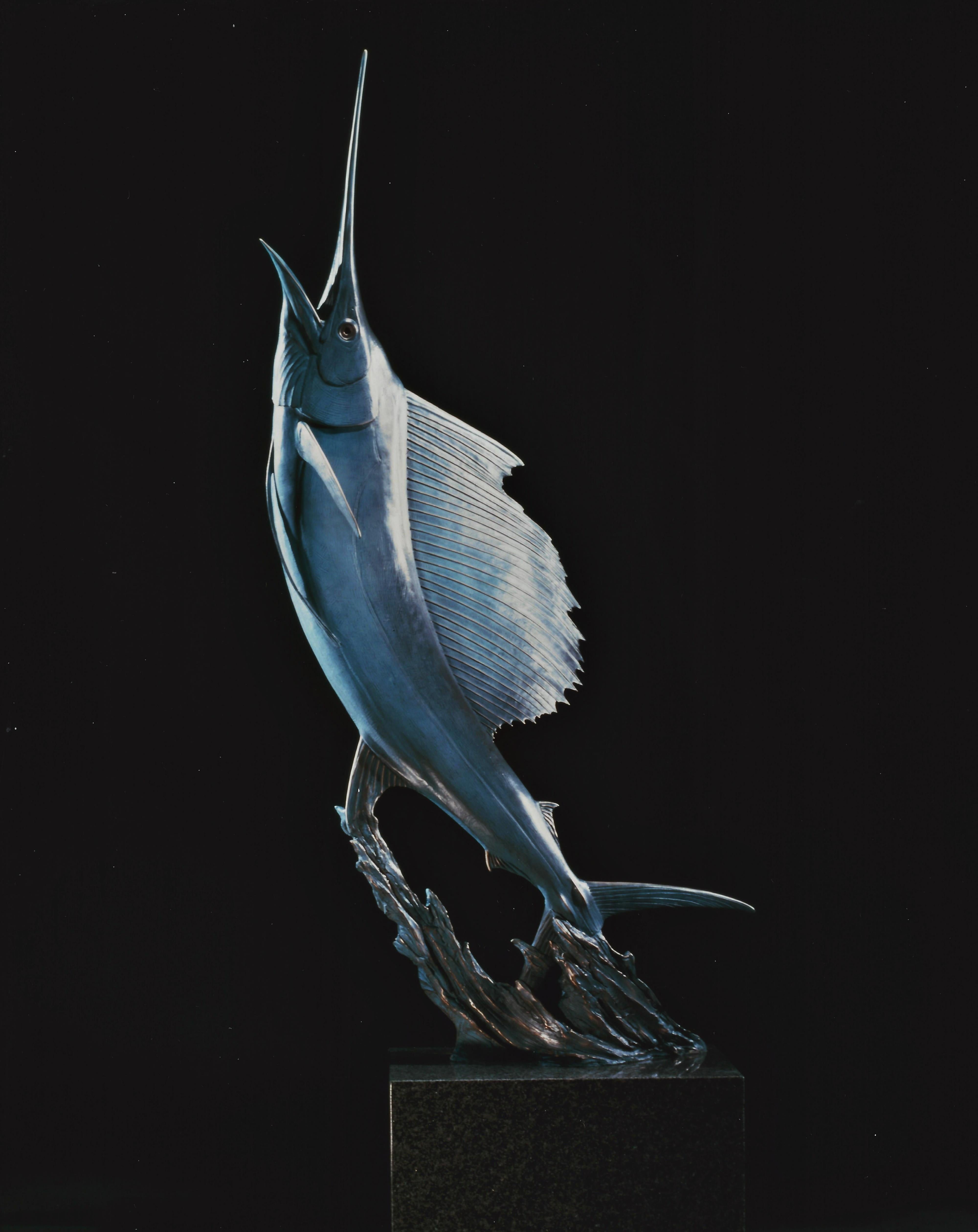 Kent Ullberg Figurative Sculpture - Free Jumping Sailfish, #8/20            