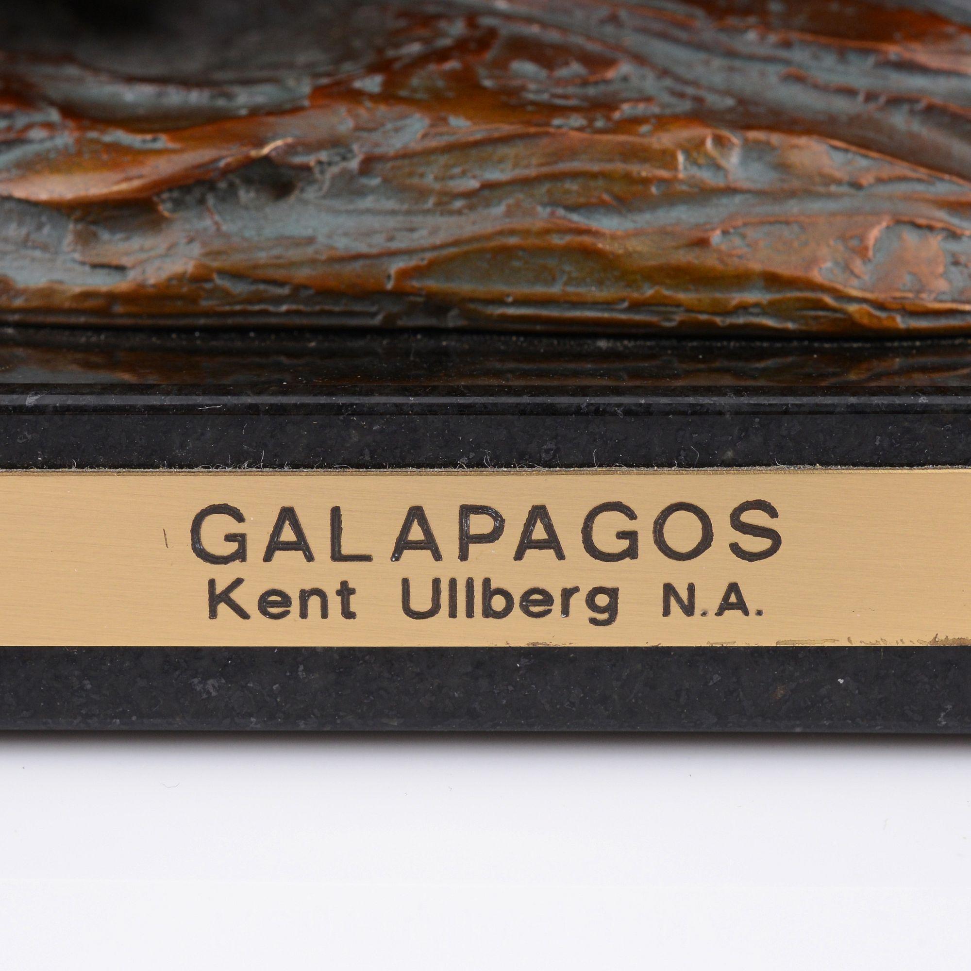 Kent Ullberg Bronze Sculpture, Tortoise & Hawk For Sale 7