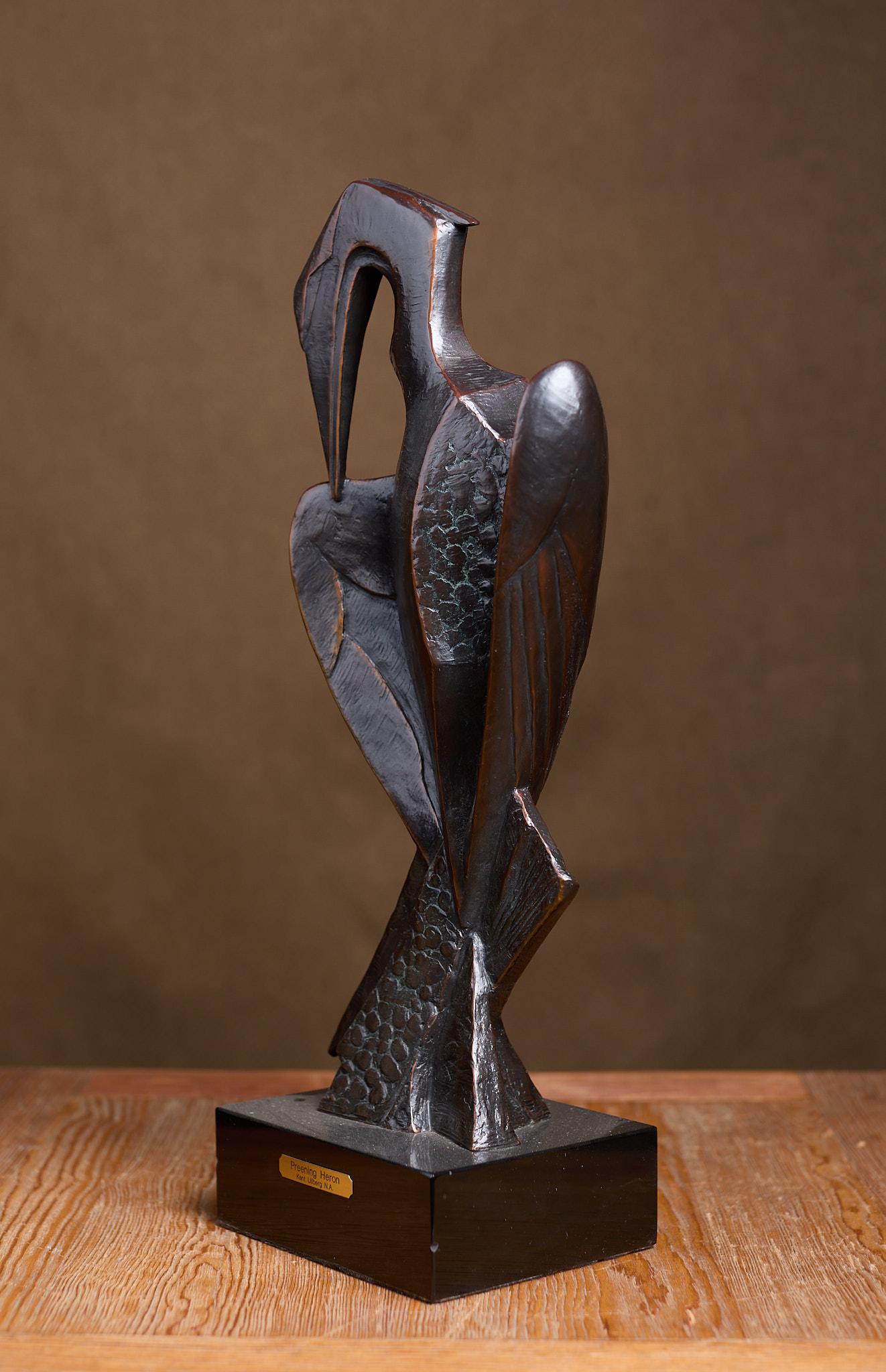 Preening Heron - Contemporary Sculpture by Kent Ullberg