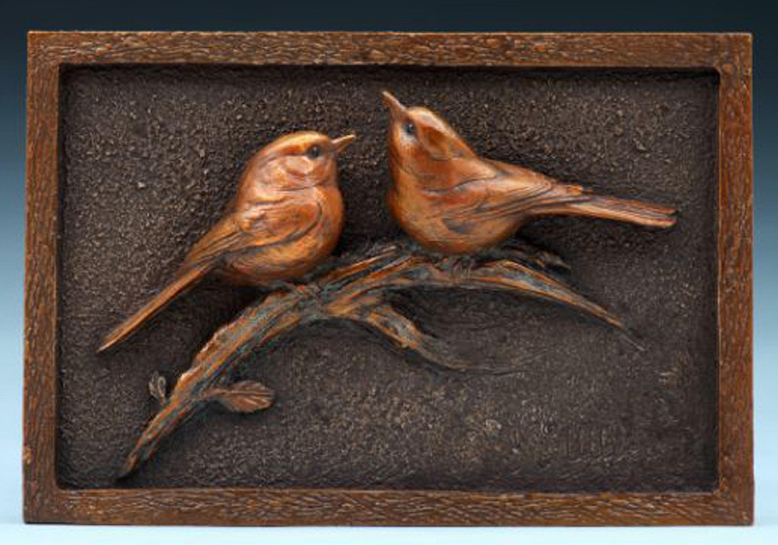 Dos pollos - Sculpture de Kent Ullberg